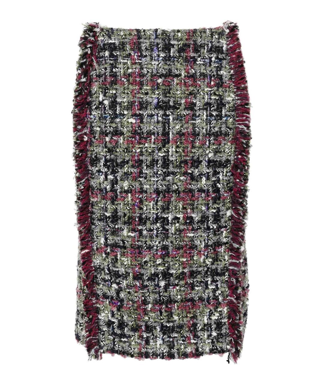 ETRO Мульти шерстяная юбка миди, фото 1