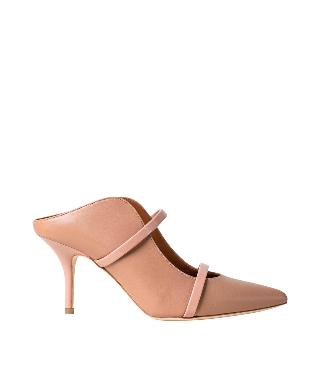 MALONE SOULIERS Розовые кожаные мюли, фото 1