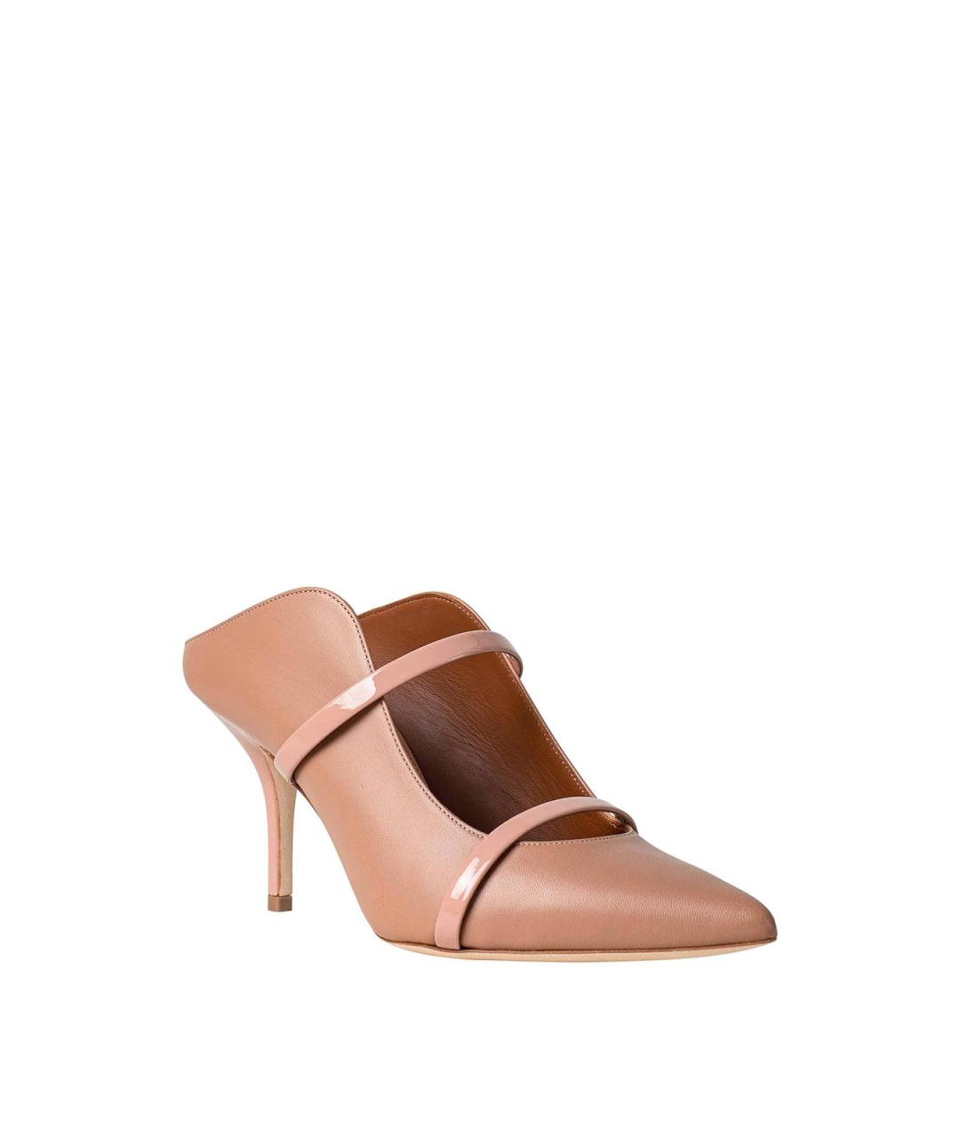 MALONE SOULIERS Розовые кожаные мюли, фото 2