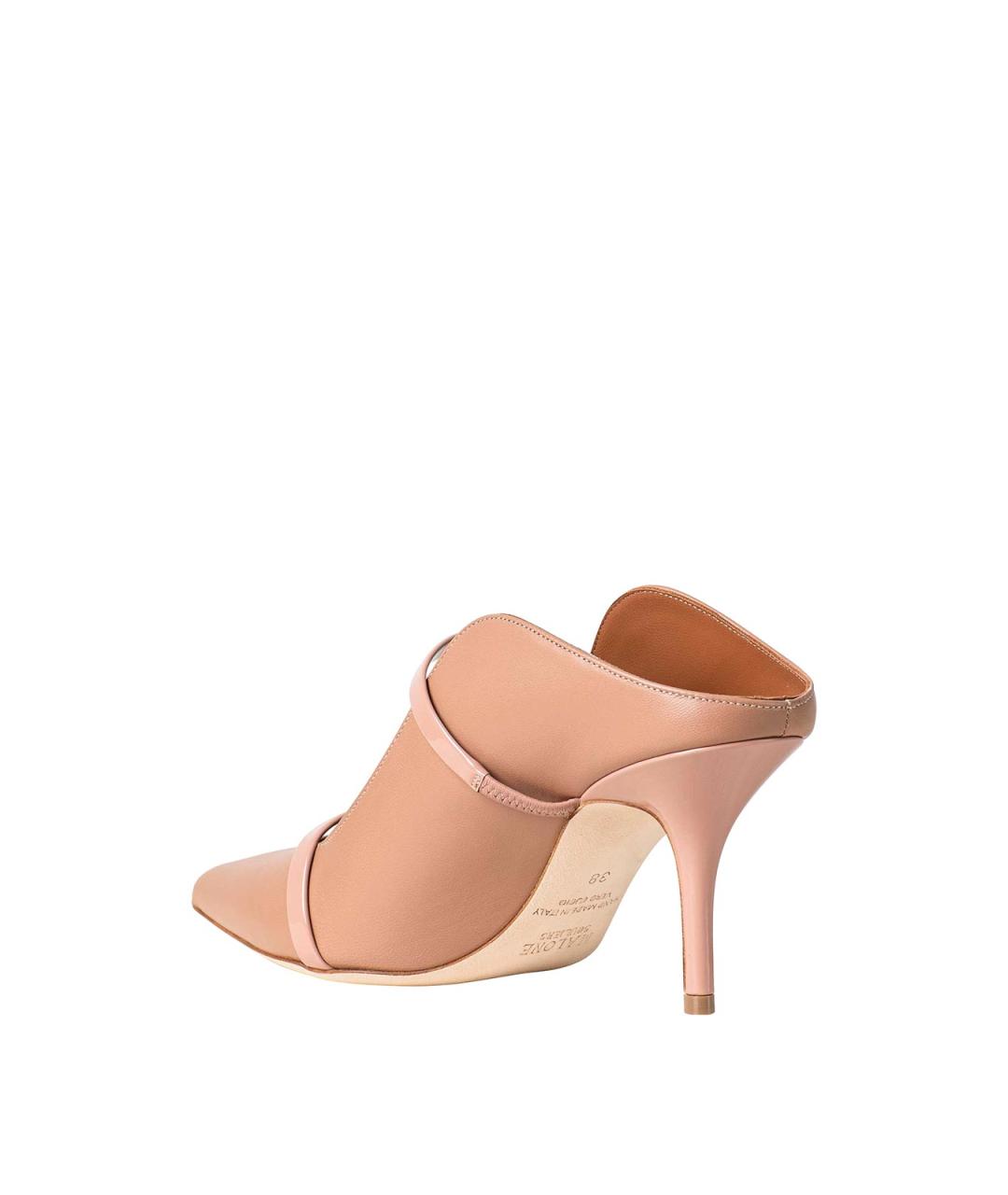 MALONE SOULIERS Розовые кожаные мюли, фото 3