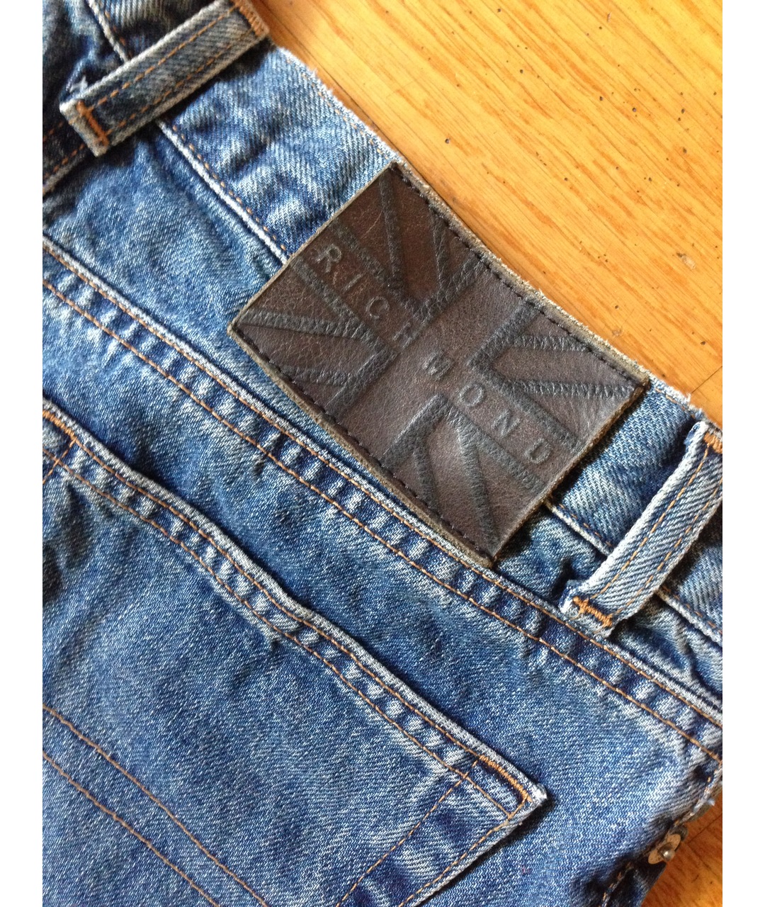 JOHN RICHMOND Синие хлопковые джинсы клеш, фото 6