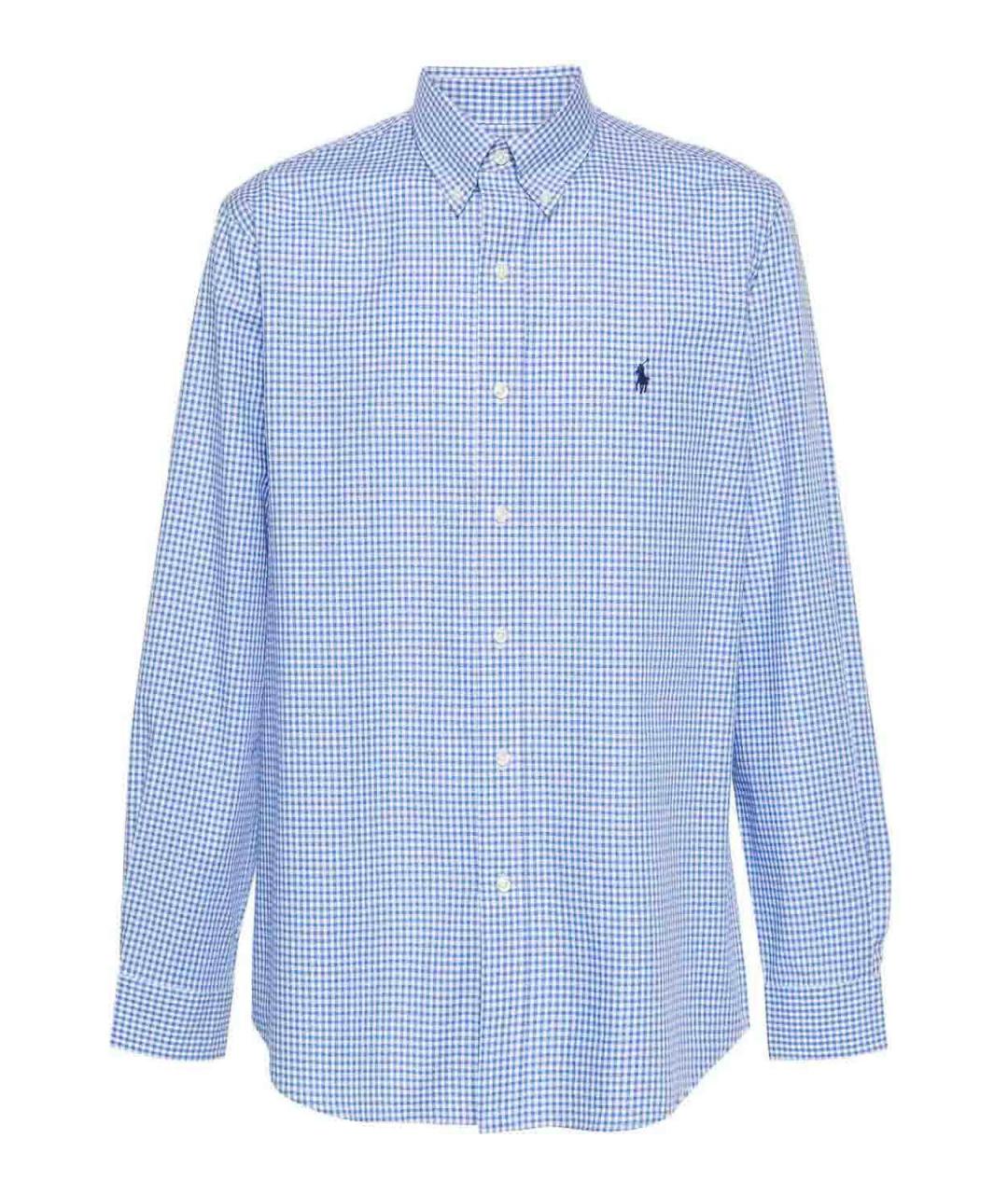 POLO RALPH LAUREN Синяя хлопковая классическая рубашка, фото 1