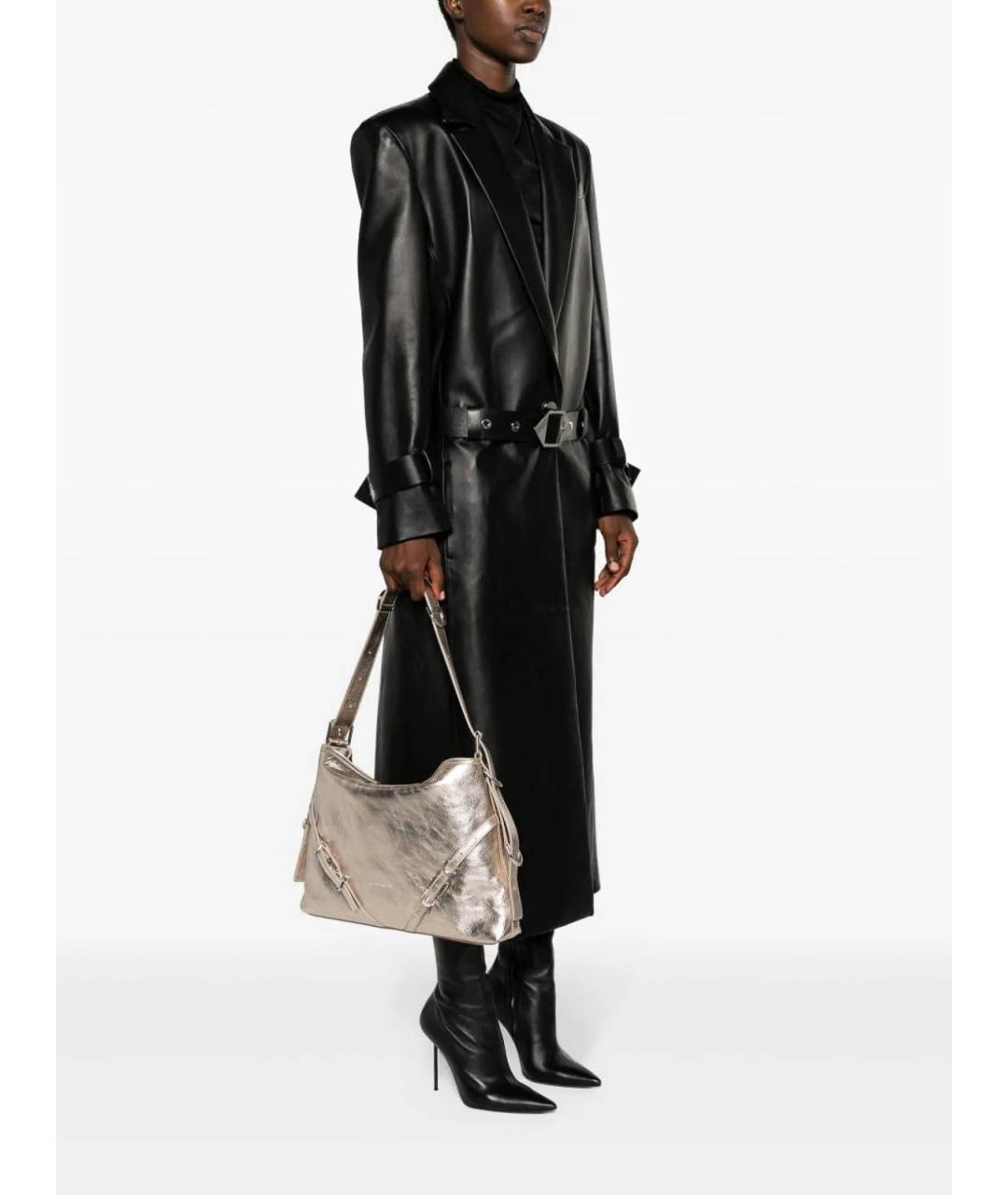 GIVENCHY Золотая кожаная сумка через плечо, фото 4