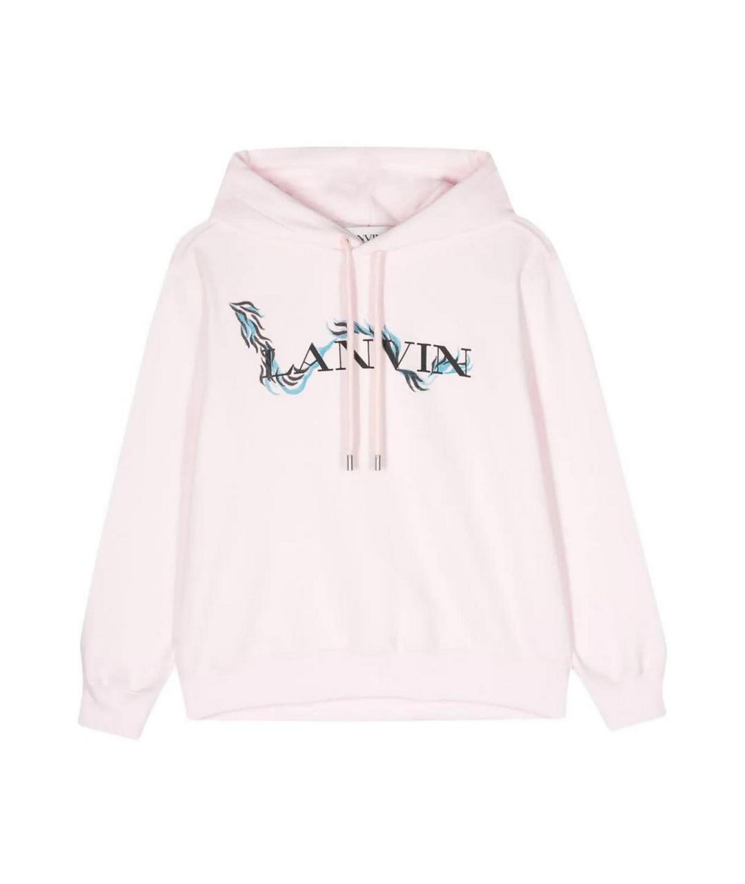 LANVIN Розовый хлопковый джемпер / свитер, фото 1