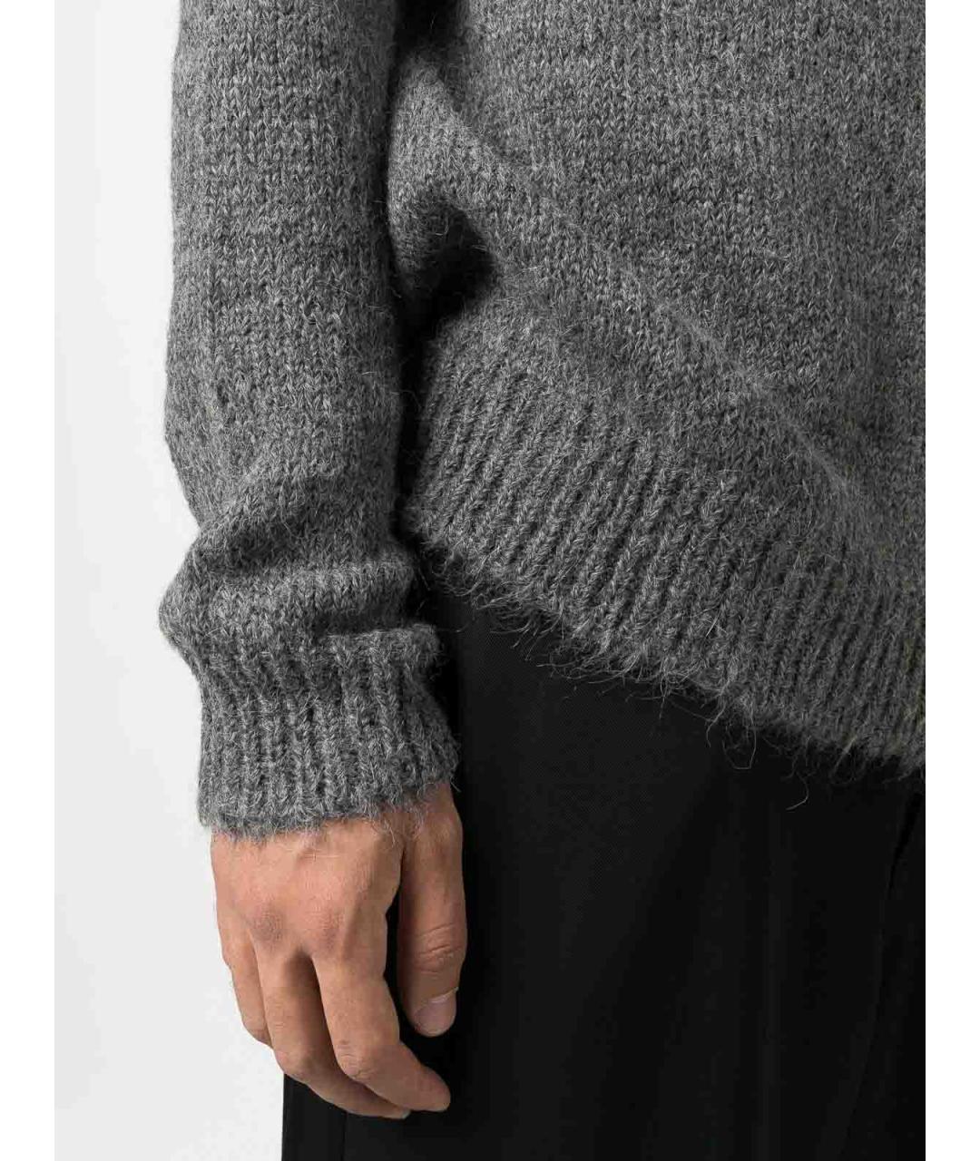 JIL SANDER Серый шерстяной джемпер / свитер, фото 5