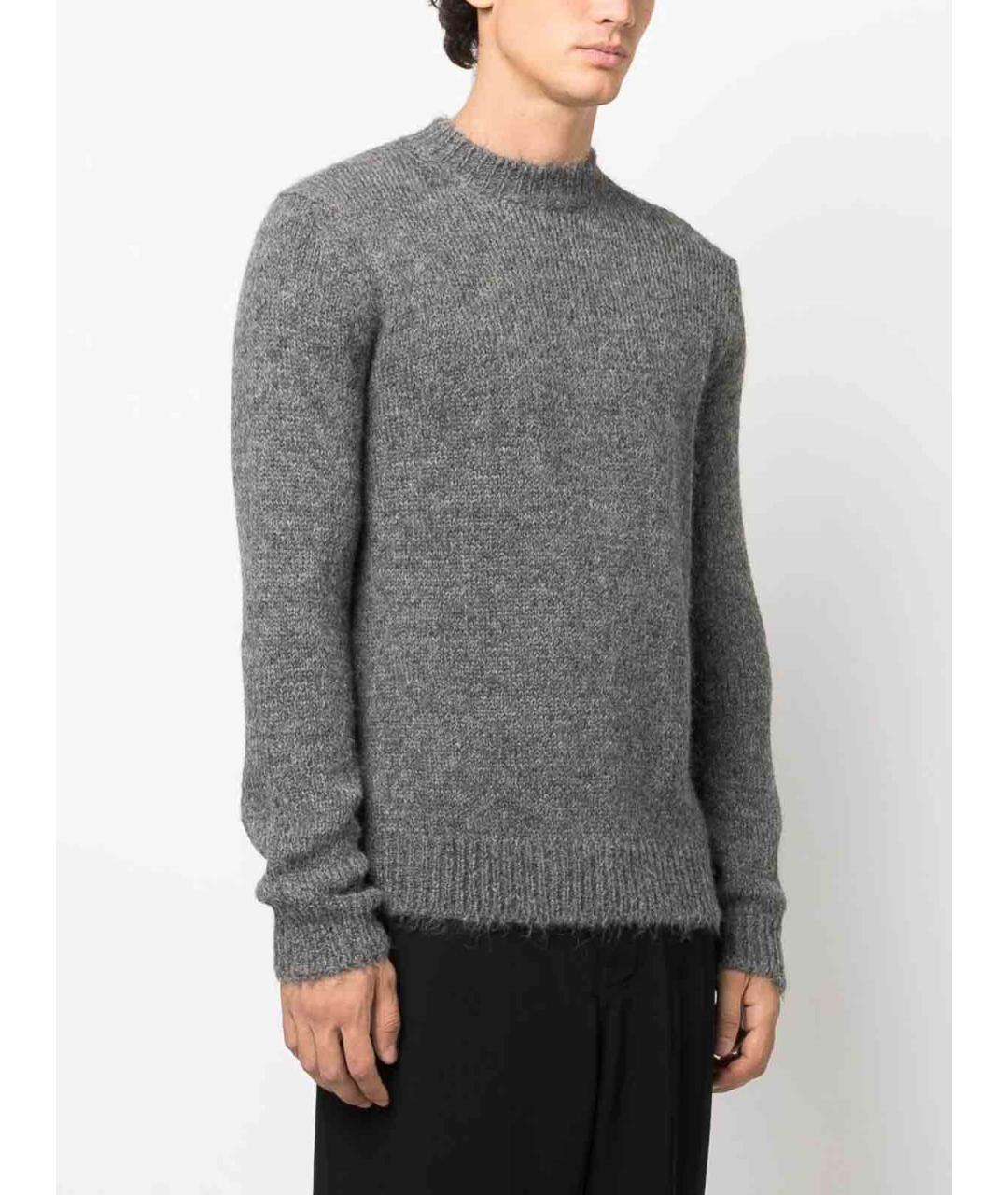 JIL SANDER Серый шерстяной джемпер / свитер, фото 3