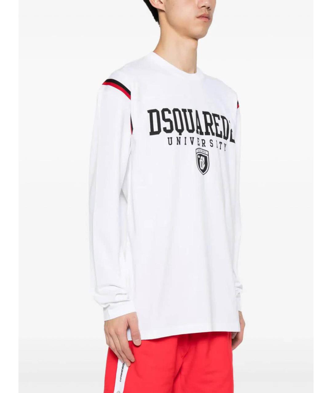 DSQUARED2 Белая хлопковая футболка, фото 3