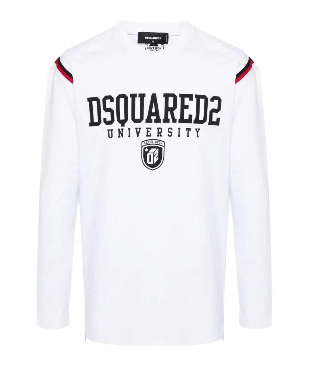 DSQUARED2 Белая хлопковая футболка, фото 1