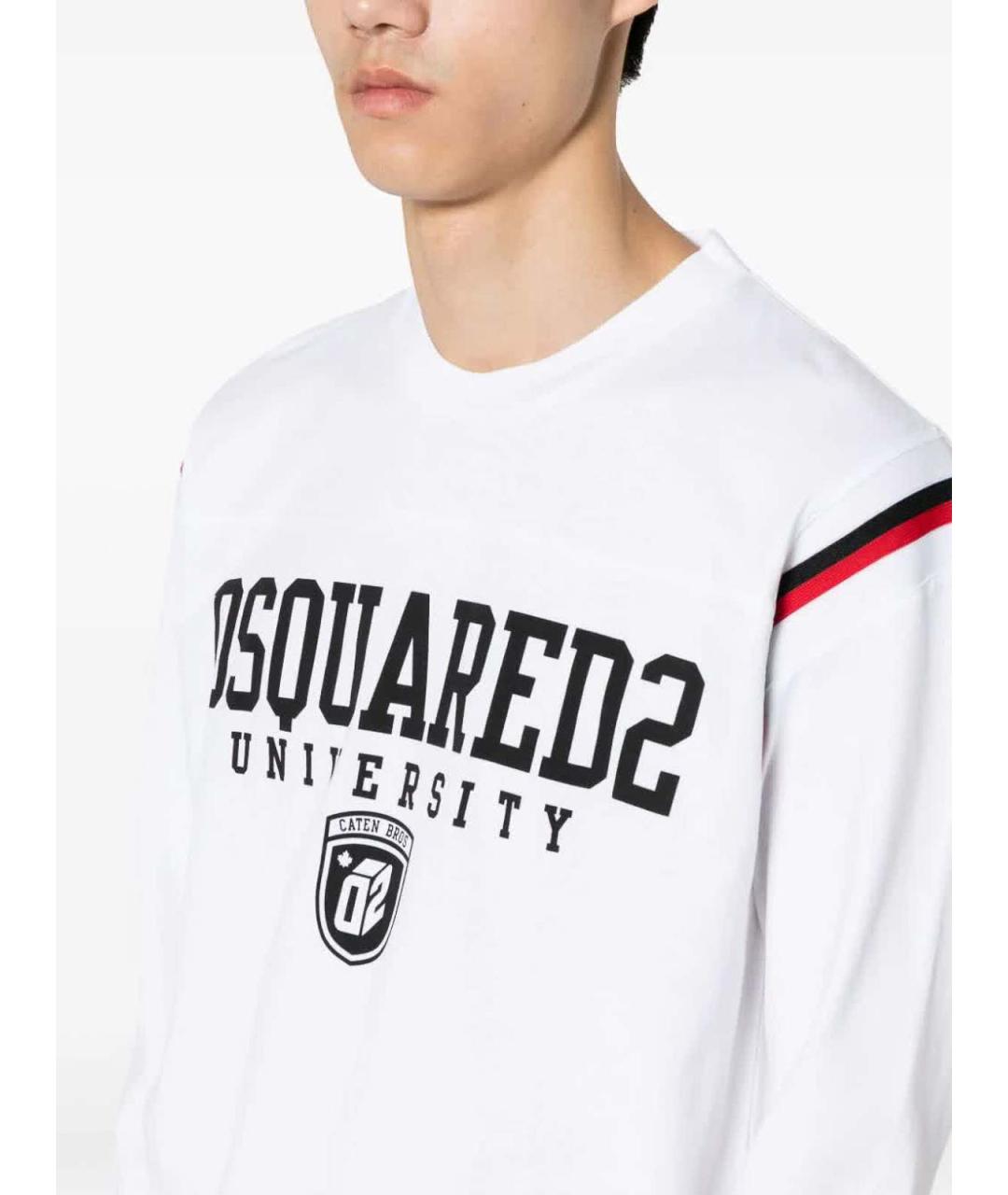 DSQUARED2 Белая хлопковая футболка, фото 5