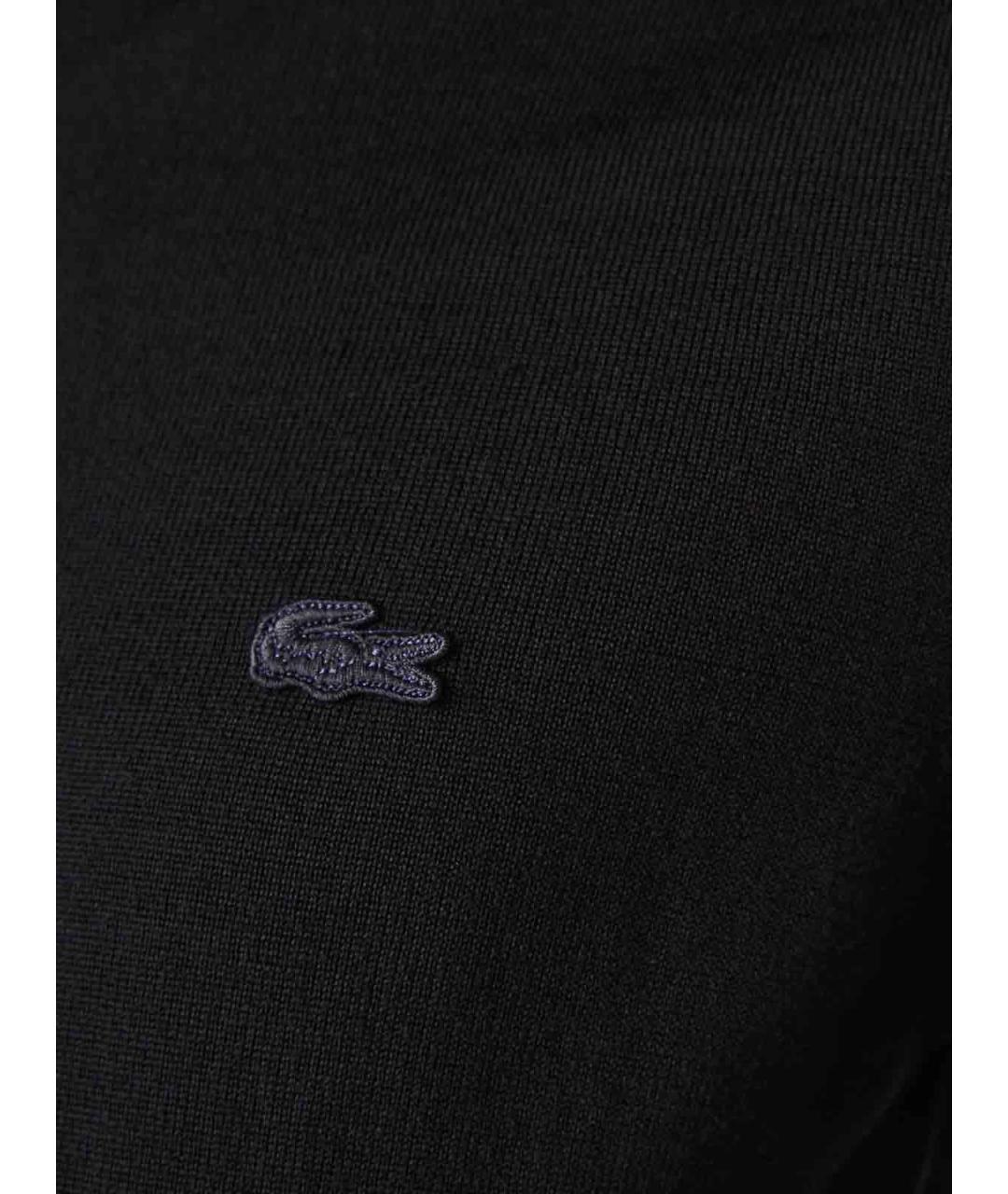 LACOSTE Черная шерстяная водолазка, фото 2