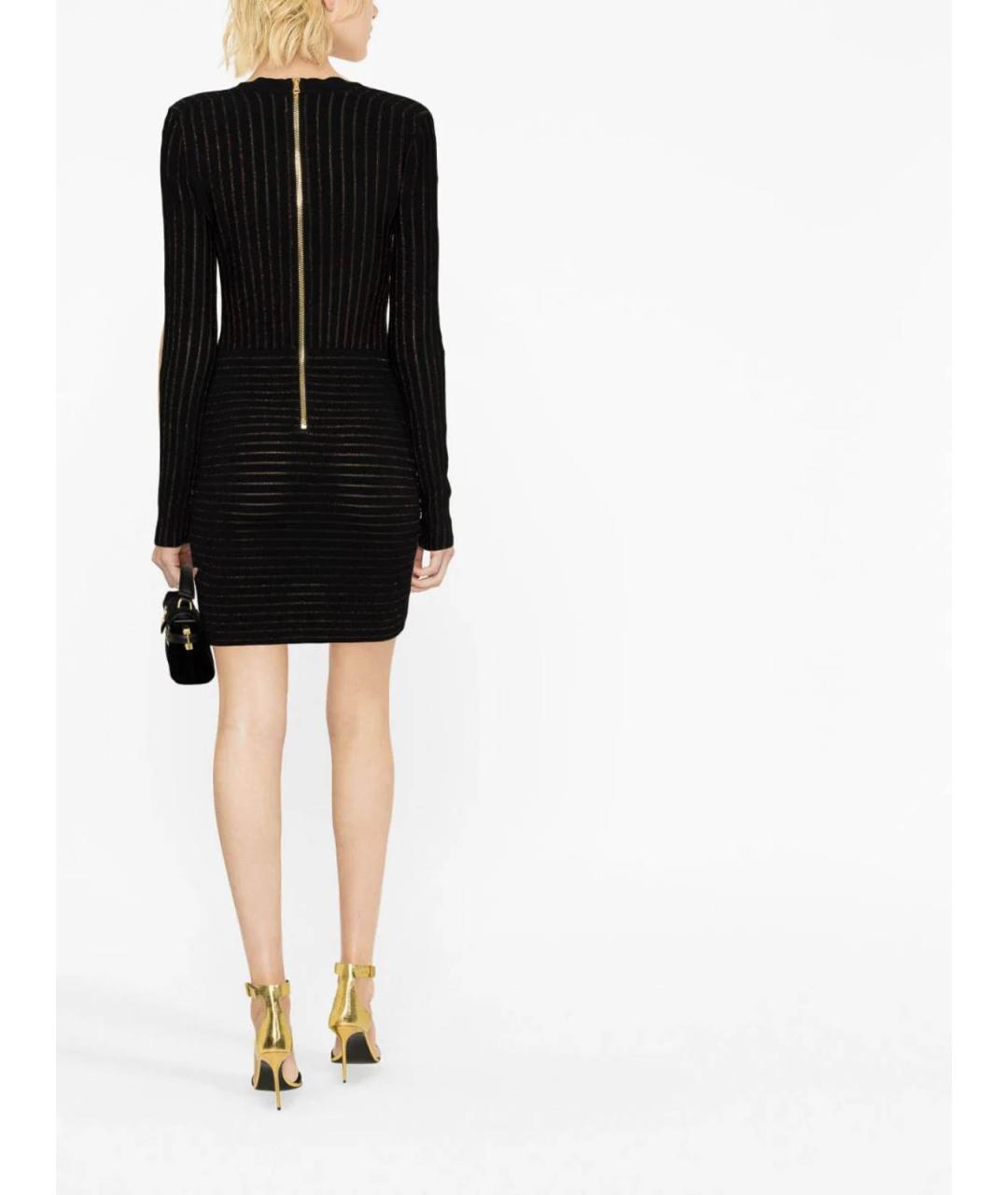 BALMAIN Черное повседневное платье, фото 3