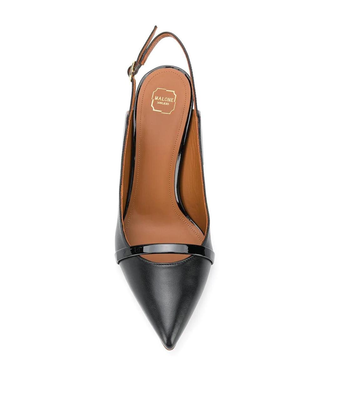 MALONE SOULIERS Черные кожаные туфли, фото 4