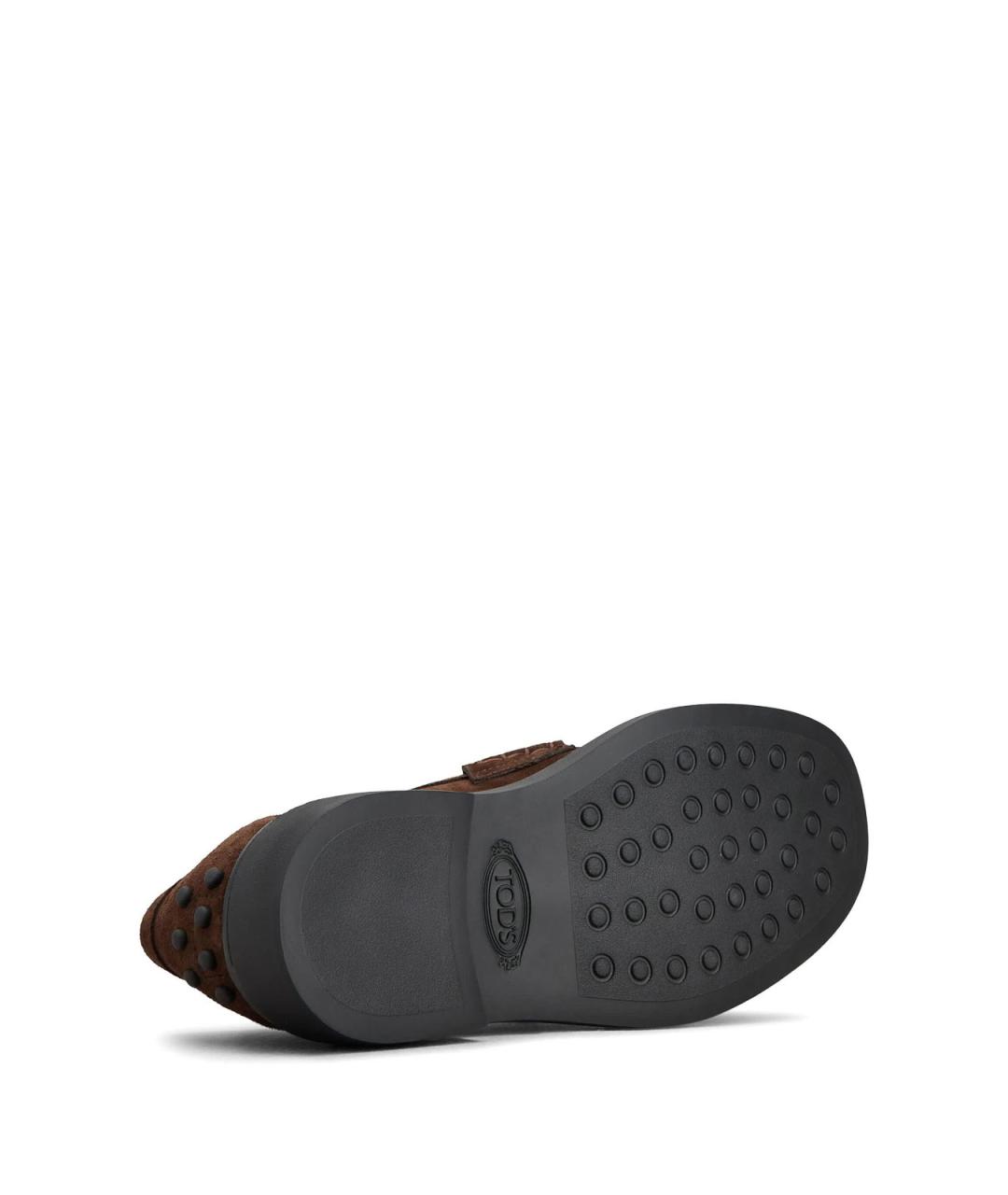 TOD'S Черные кожаные лоферы, фото 4