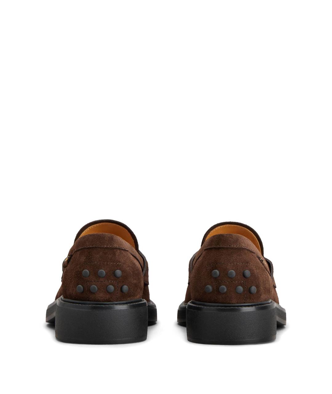 TOD'S Черные кожаные лоферы, фото 3
