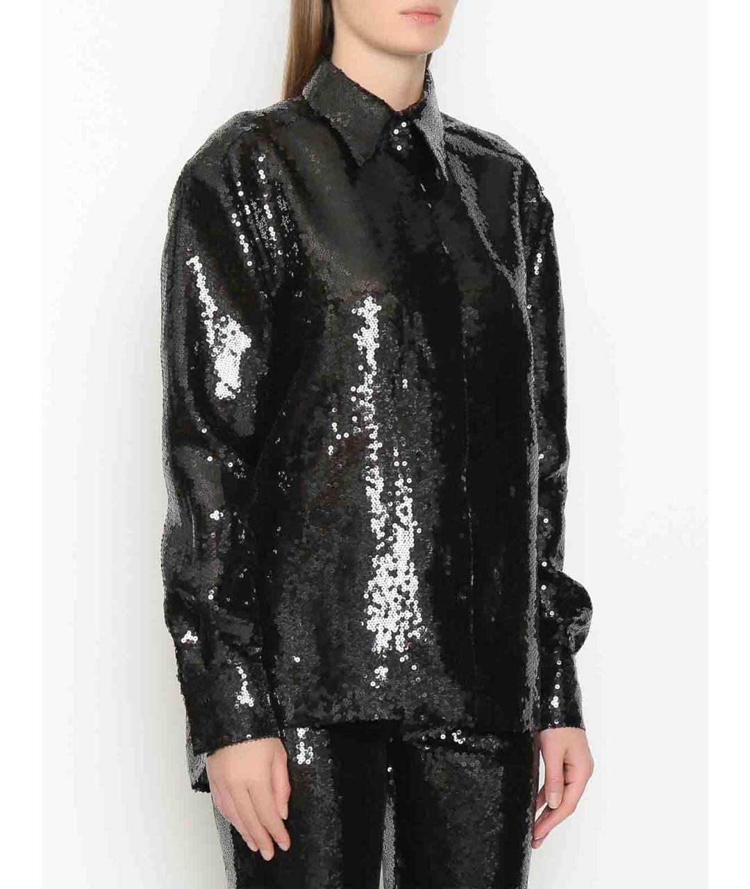ALBERTA FERRETTI Черная полиэстеровая рубашка, фото 2