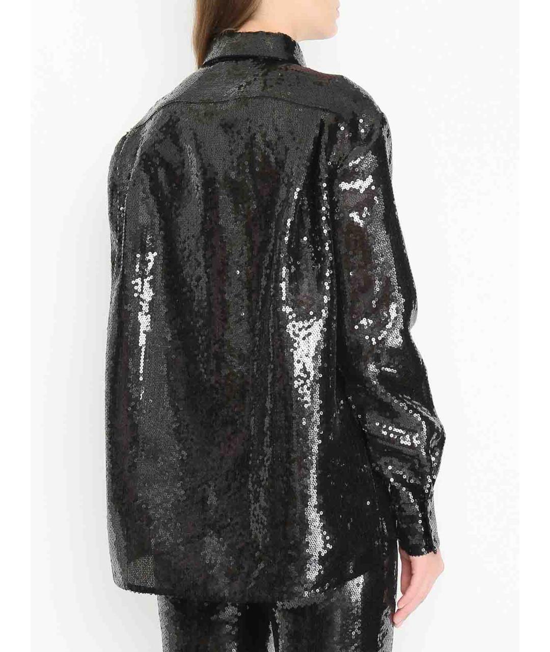 ALBERTA FERRETTI Черная полиэстеровая рубашка, фото 4