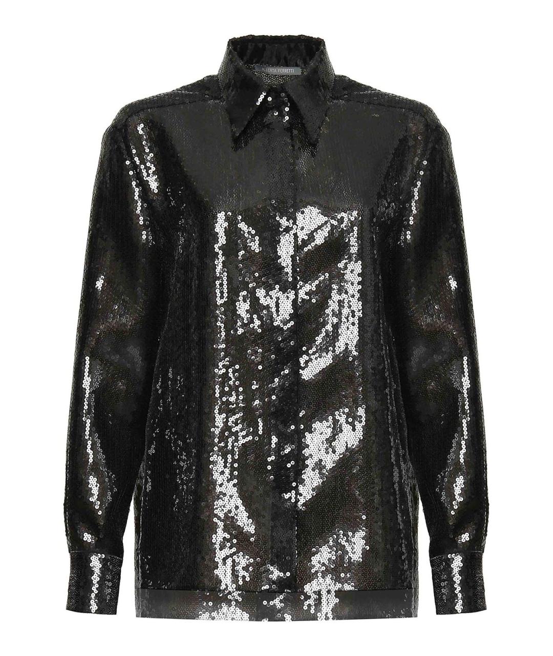 ALBERTA FERRETTI Черная полиэстеровая рубашка, фото 1
