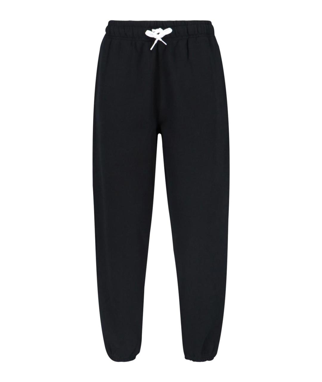 POLO RALPH LAUREN Черные хлопковые брюки широкие, фото 1