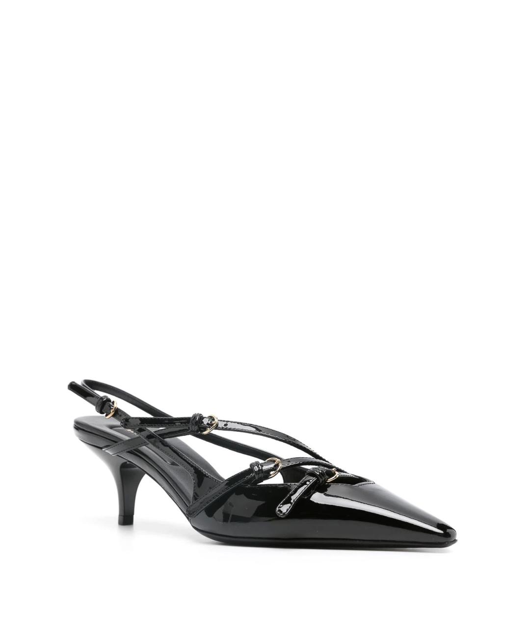 MIU MIU Черные туфли из лакированной кожи, фото 2