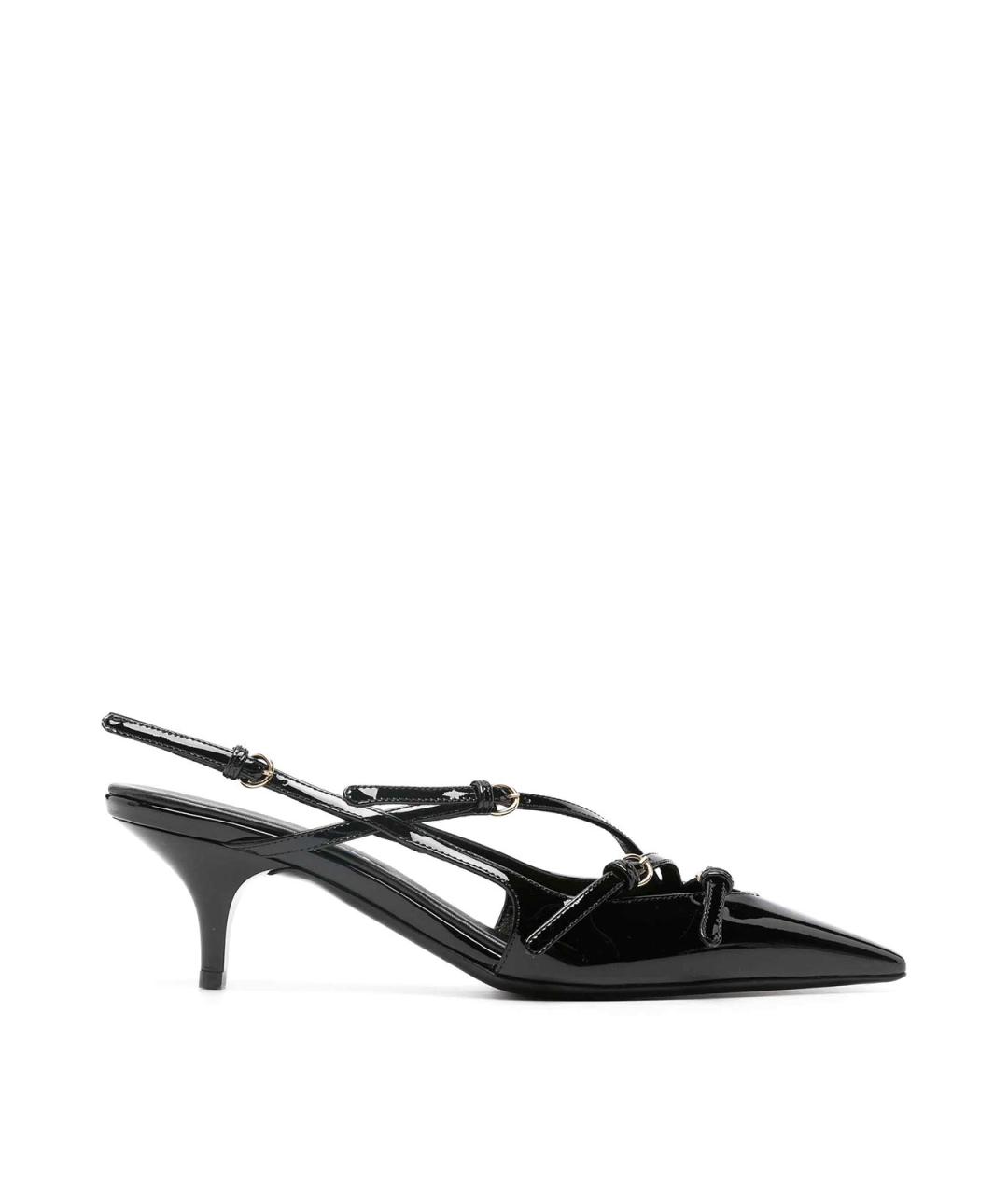 MIU MIU Черные туфли из лакированной кожи, фото 1