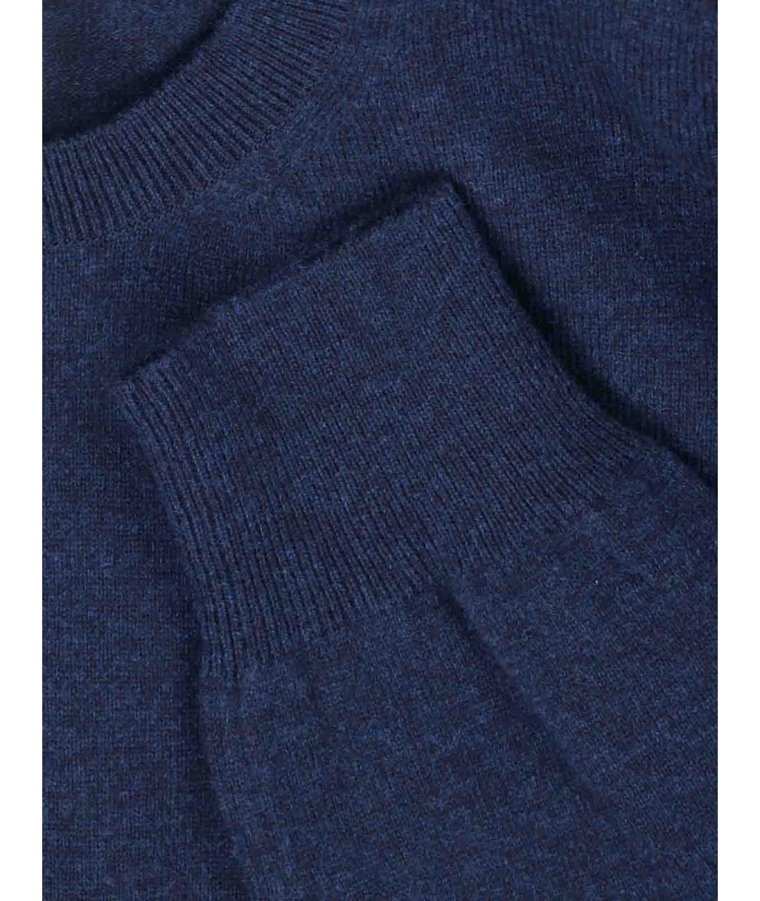COMME DES GARÇONS Синий шерстяной джемпер / свитер, фото 3
