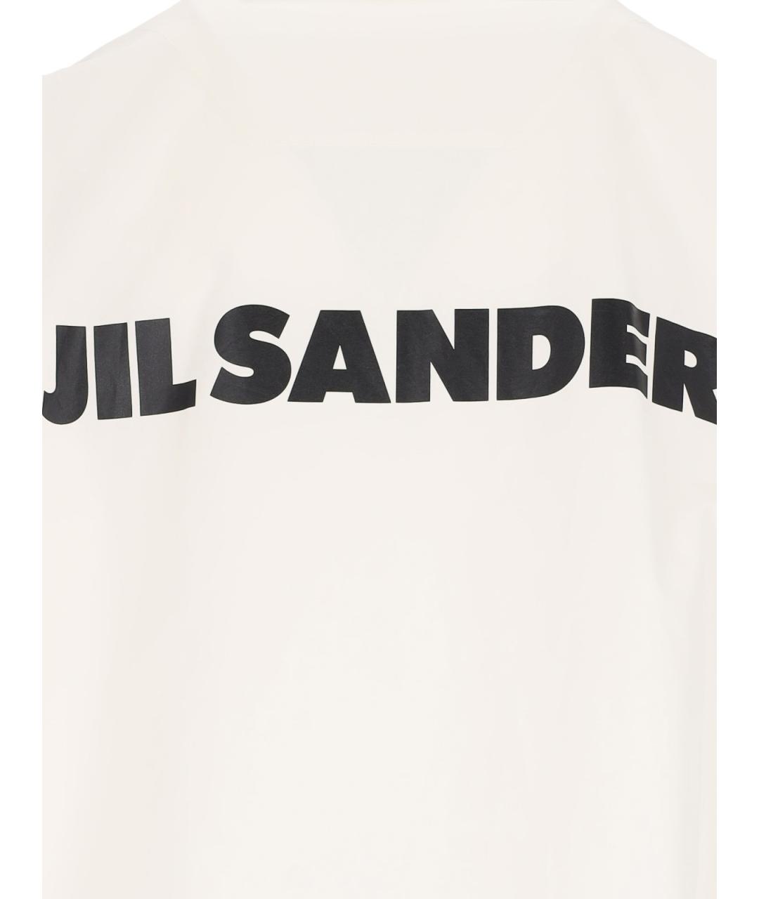 JIL SANDER Белая хлопковая куртка, фото 5