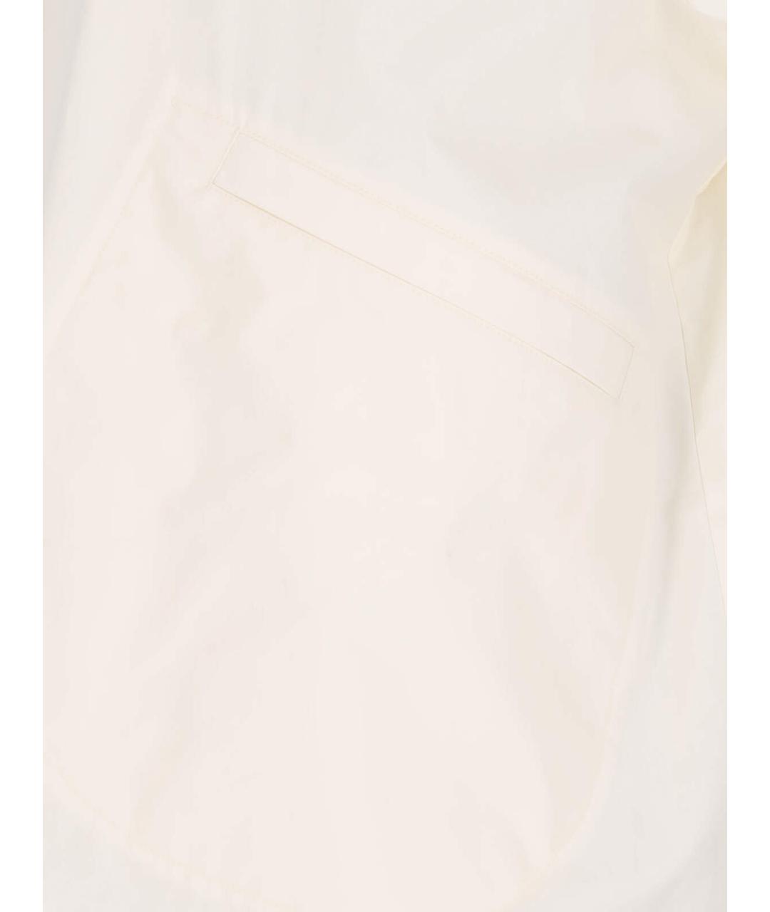 JIL SANDER Белая хлопковая куртка, фото 4