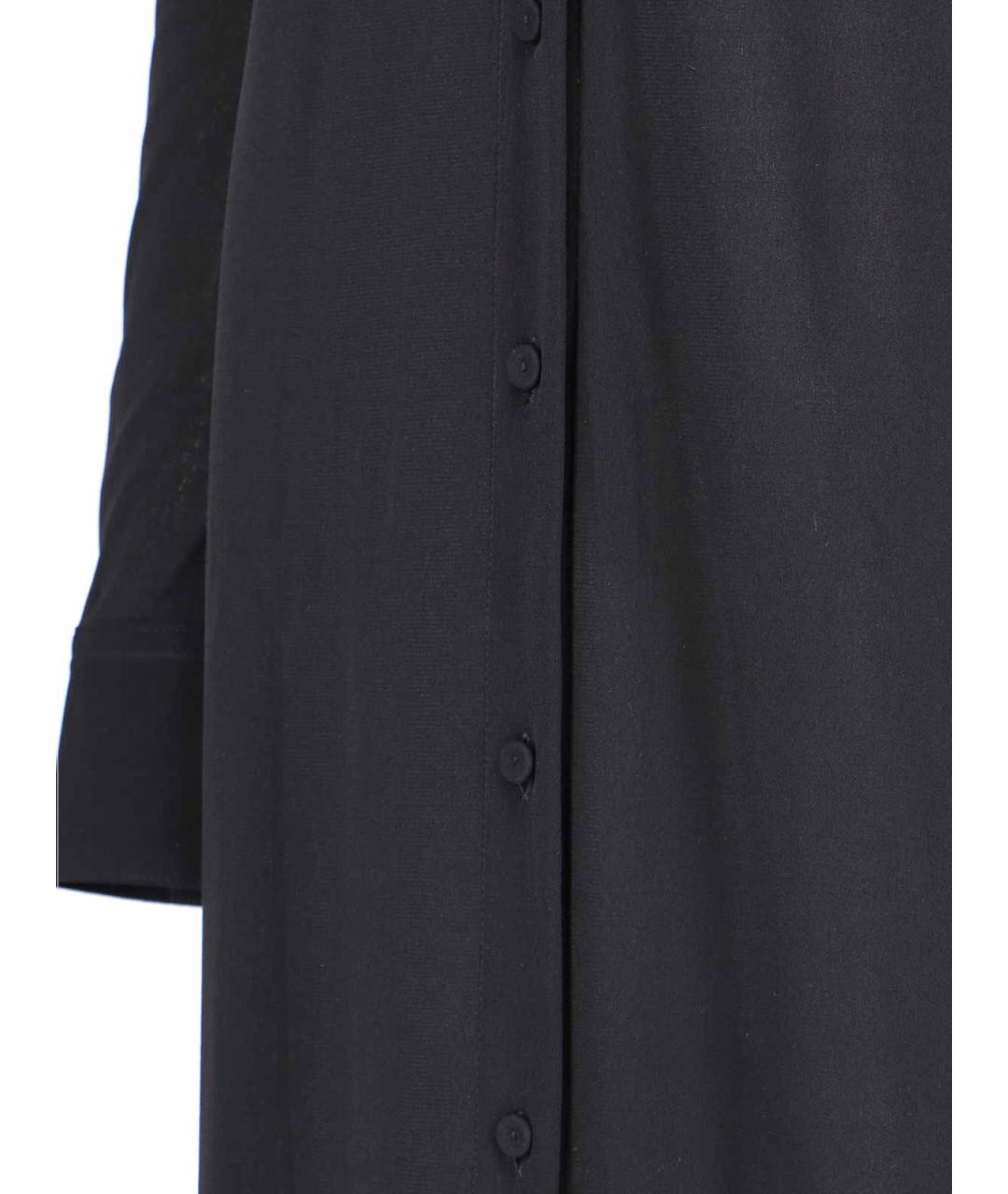 JIL SANDER Черное шелковое платье, фото 4