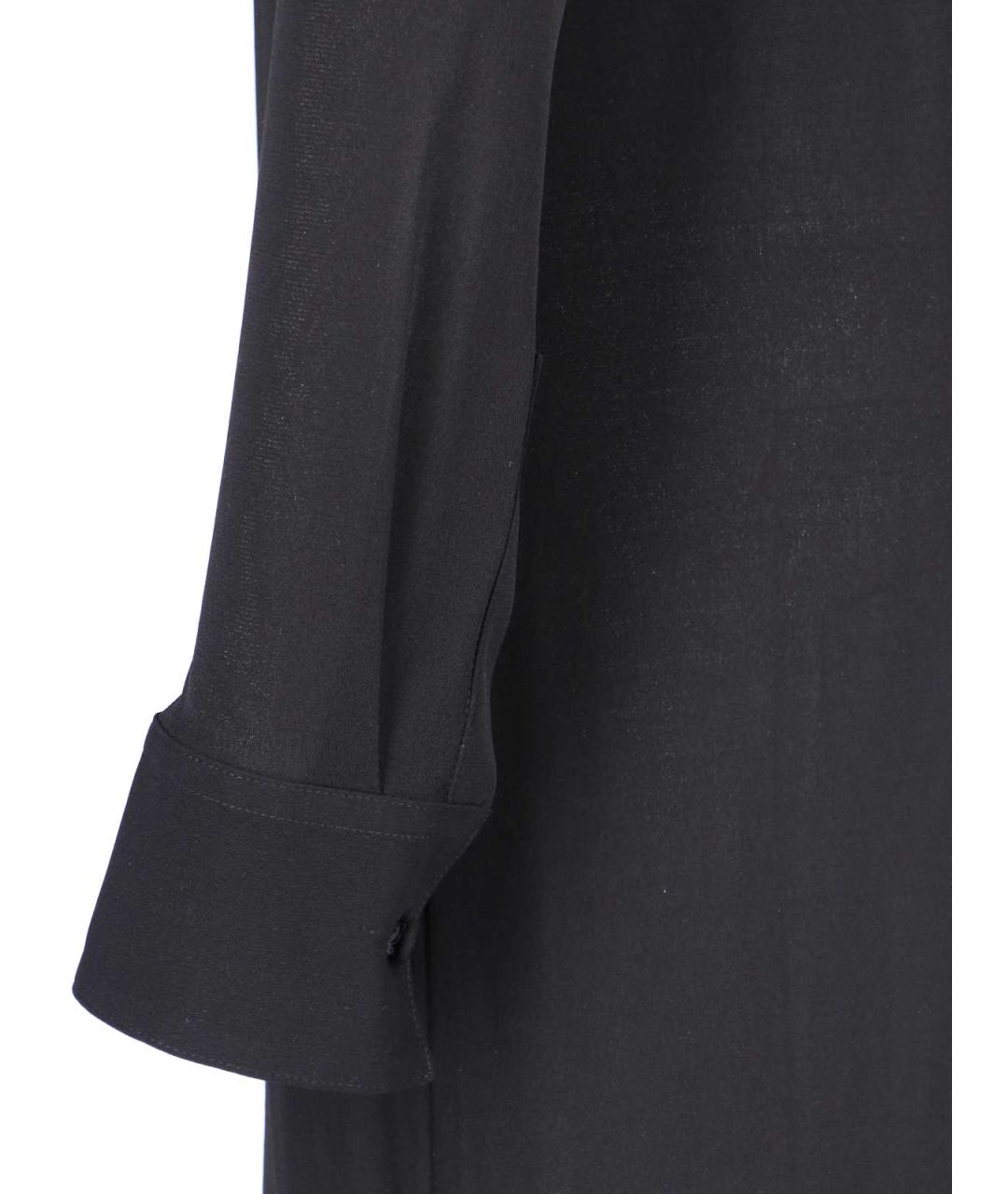 JIL SANDER Черное шелковое платье, фото 3