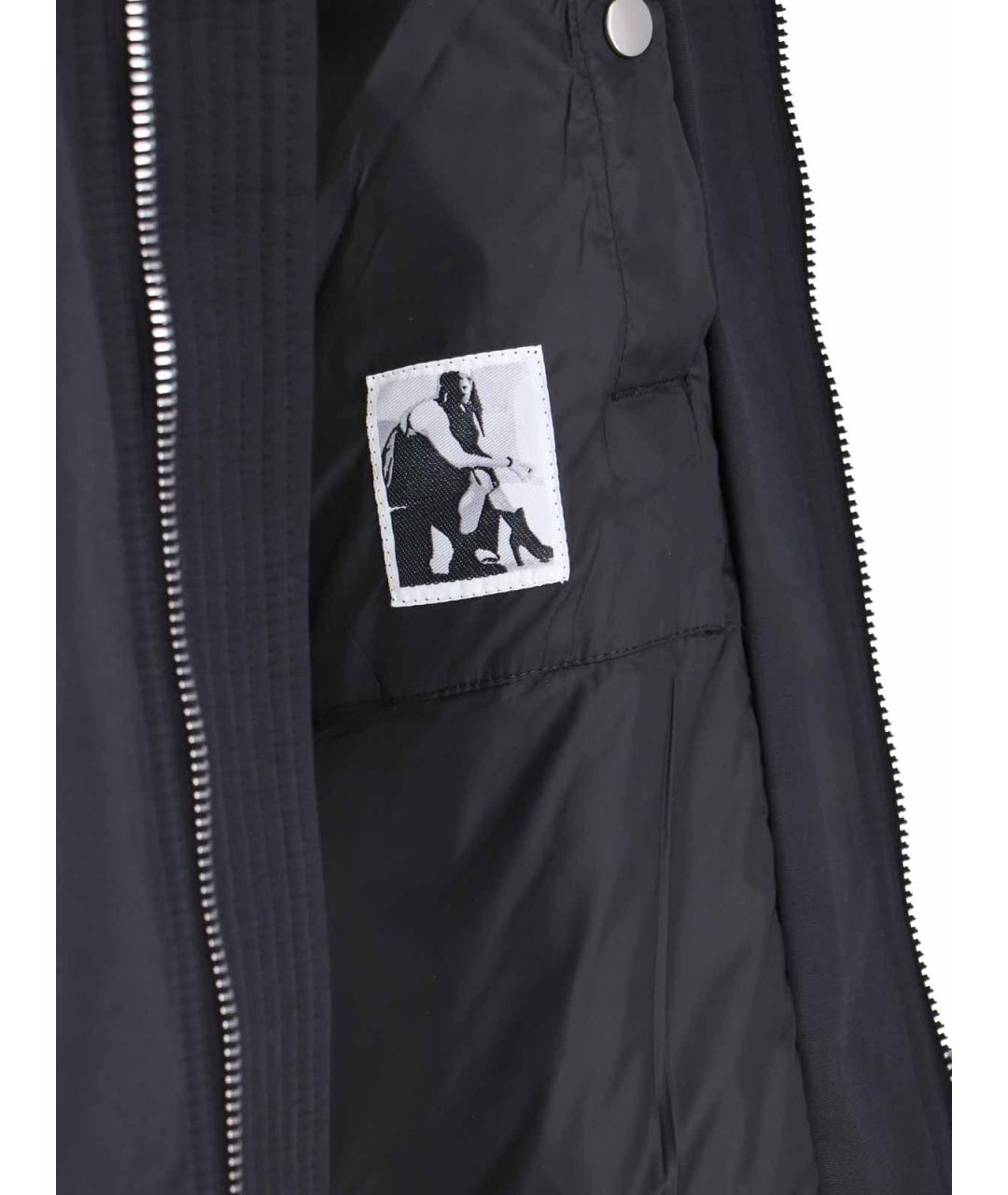 RICK OWENS Черная хлопковая куртка, фото 4