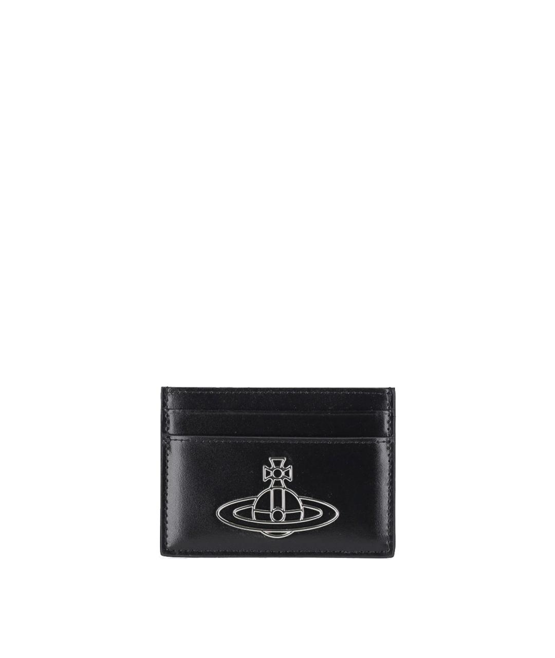 VIVIENNE WESTWOOD Черный кожаный кошелек, фото 1
