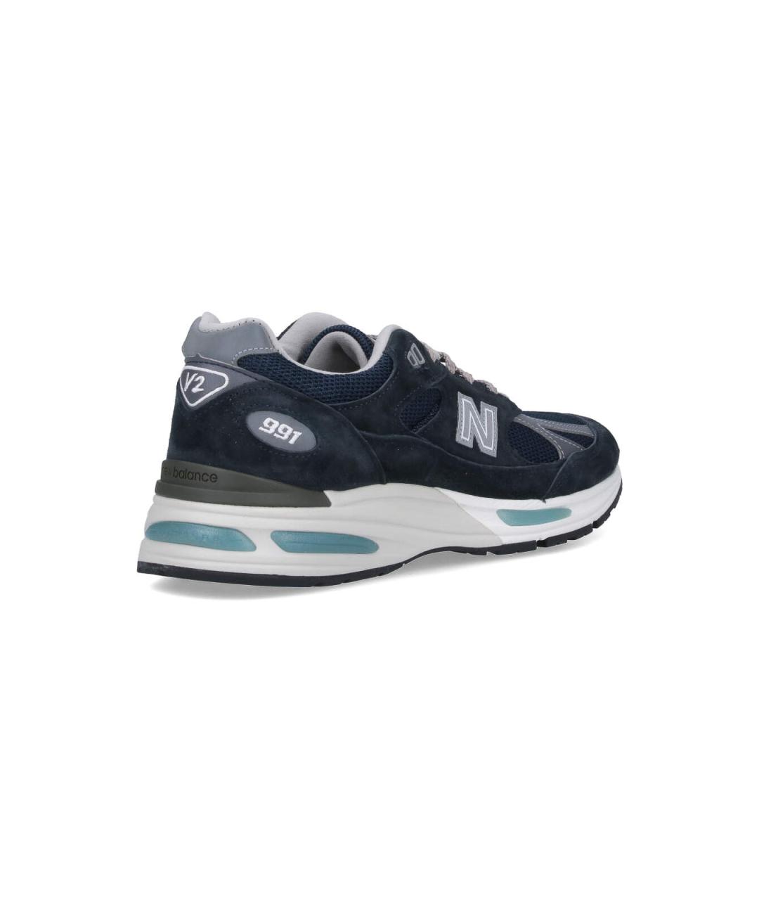NEW BALANCE Синие замшевые низкие кроссовки / кеды, фото 4