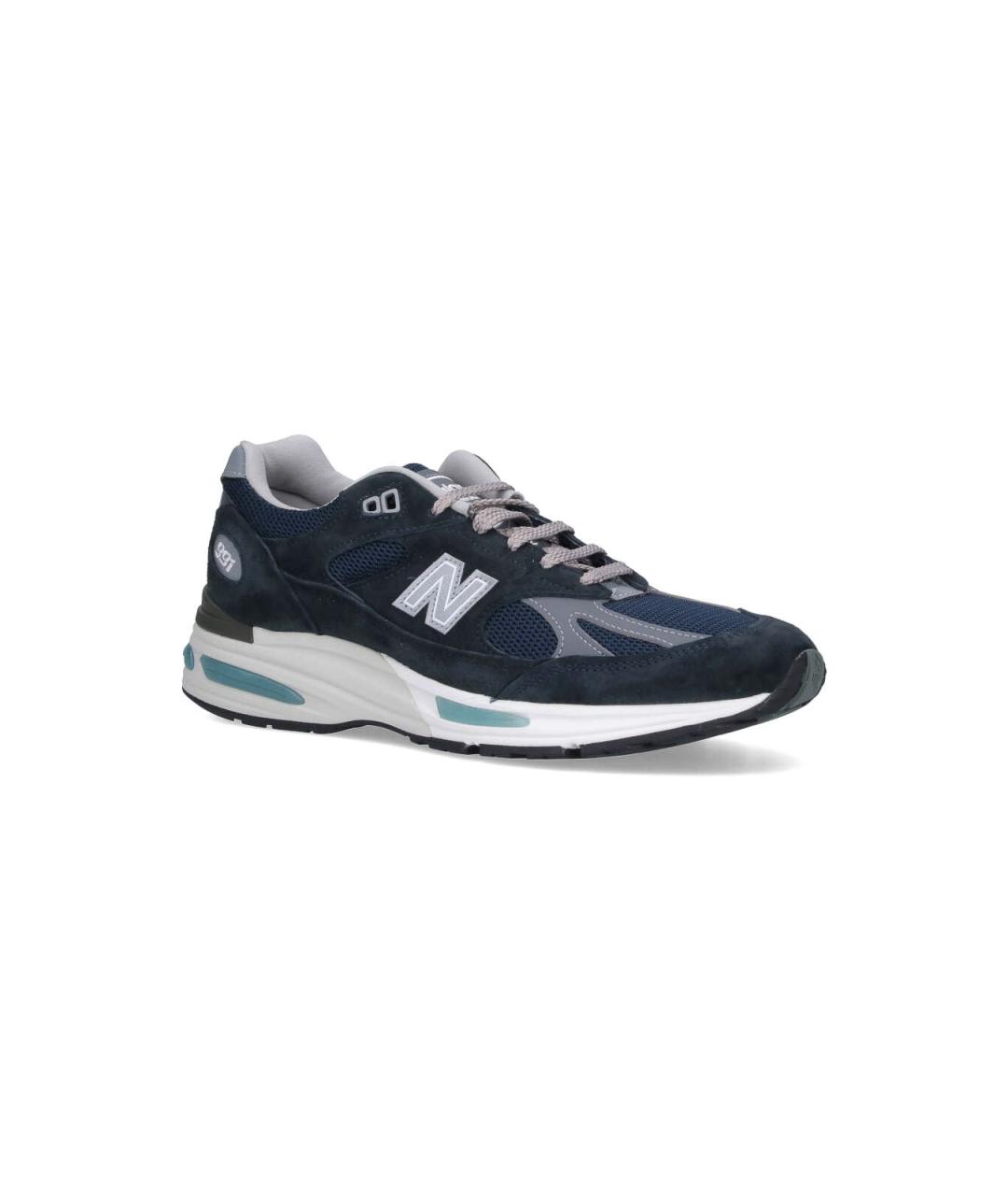 NEW BALANCE Синие замшевые низкие кроссовки / кеды, фото 2