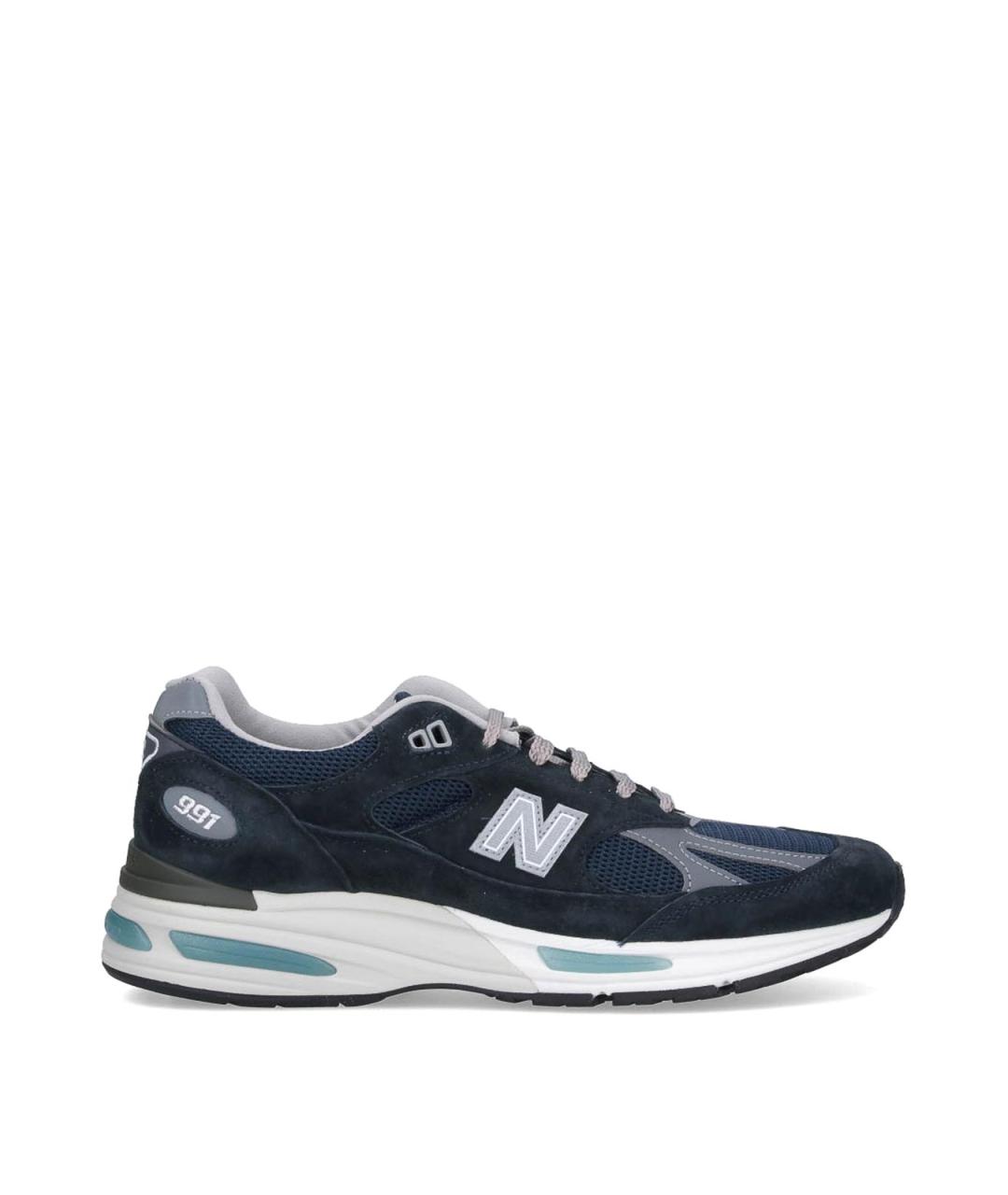 NEW BALANCE Синие замшевые низкие кроссовки / кеды, фото 1