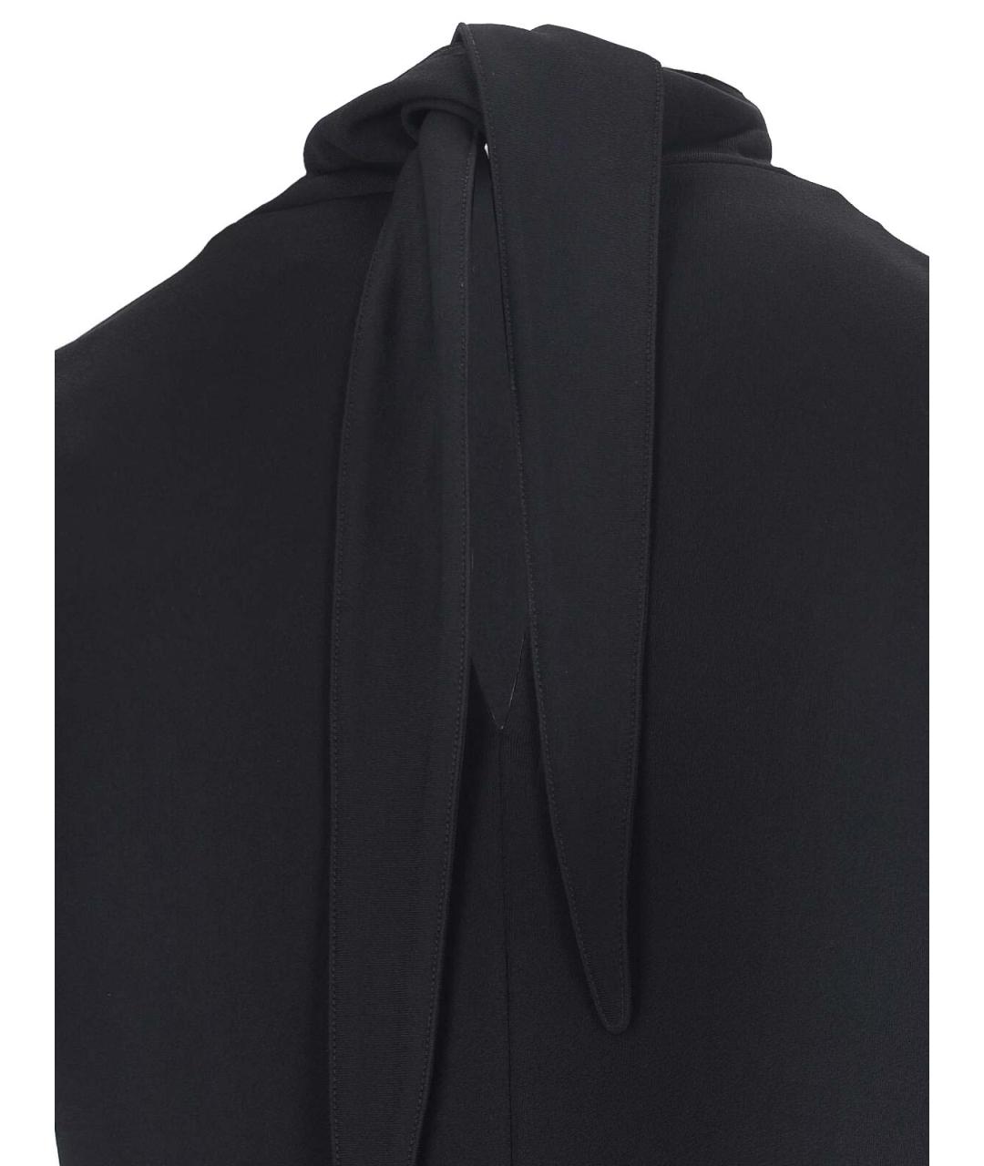 JIL SANDER Черное вискозное повседневное платье, фото 3
