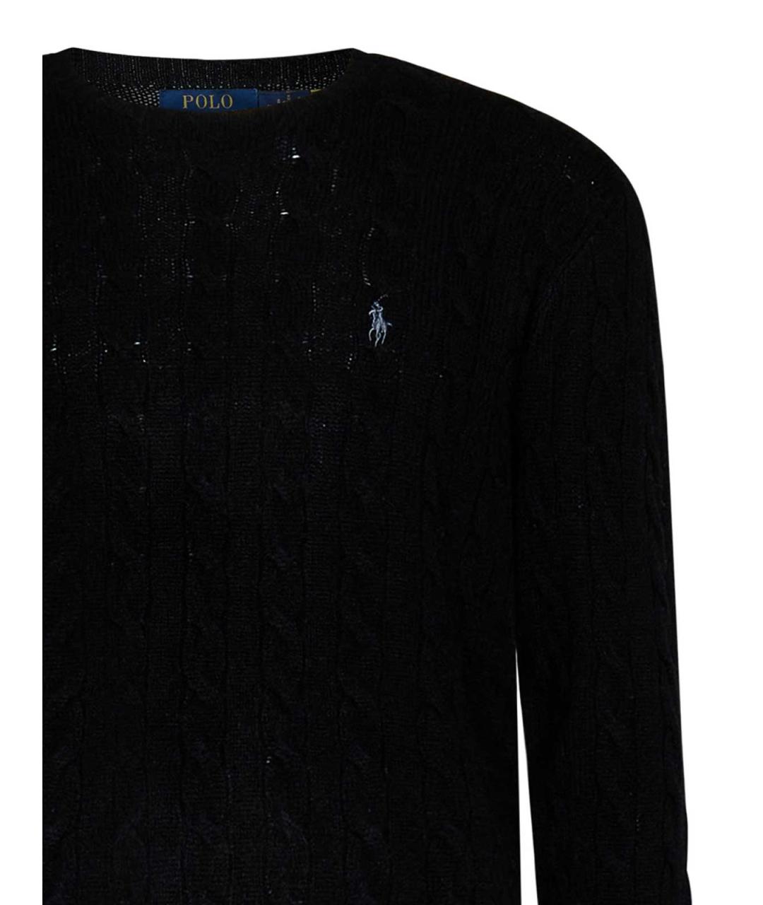 POLO RALPH LAUREN Черный кашемировый джемпер / свитер, фото 4