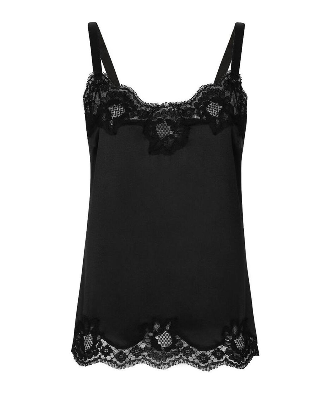 DOLCE&GABBANA Черная хлопковая майка, фото 1