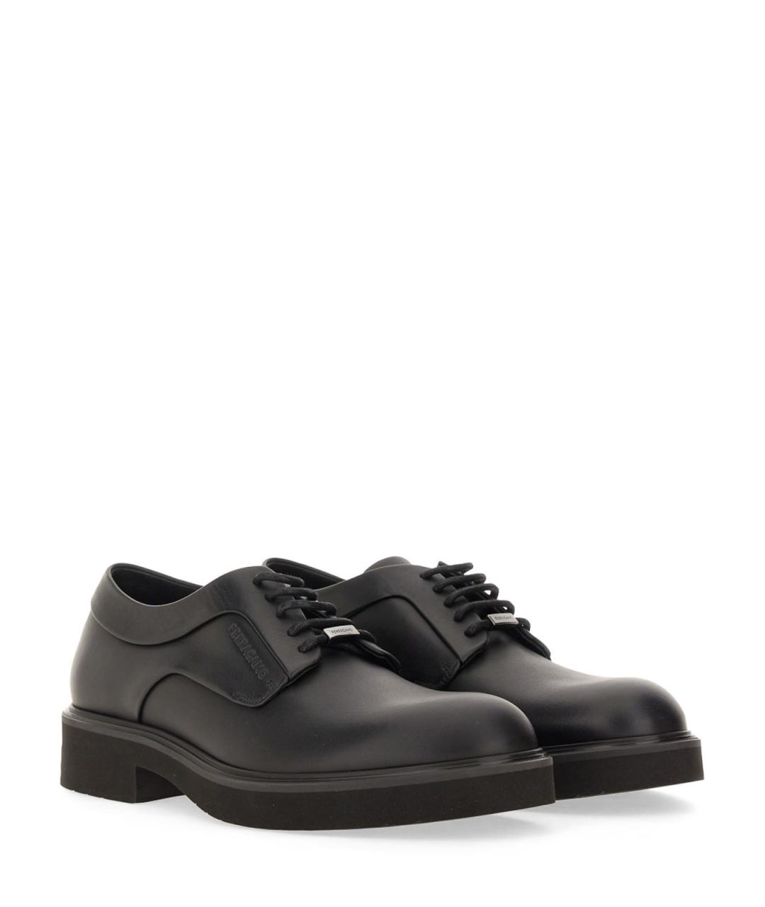 FERRAGAMO Черные текстильные туфли, фото 3