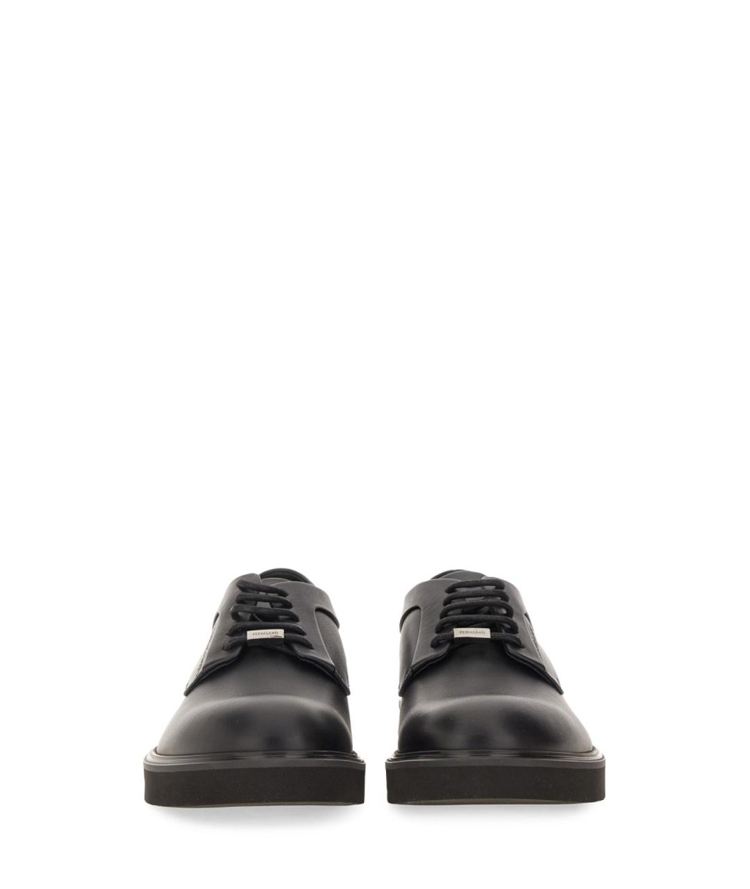 FERRAGAMO Черные текстильные туфли, фото 5