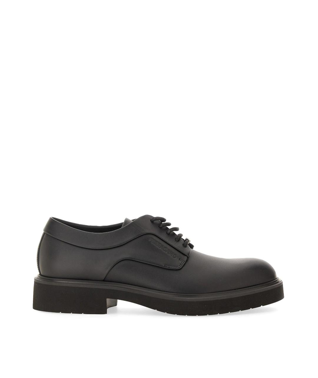 FERRAGAMO Черные текстильные туфли, фото 1