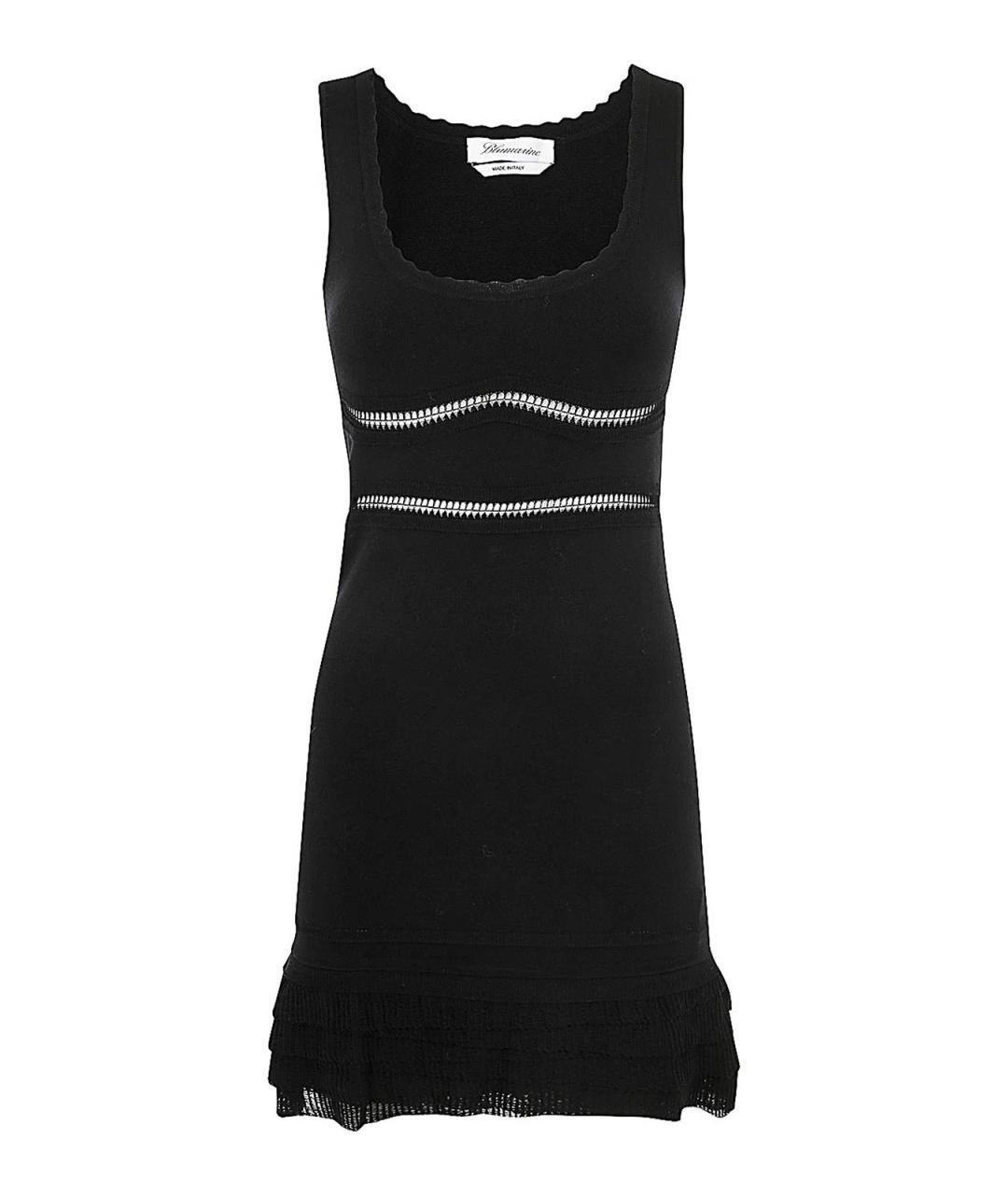 BLUMARINE Черное вискозное повседневное платье, фото 1