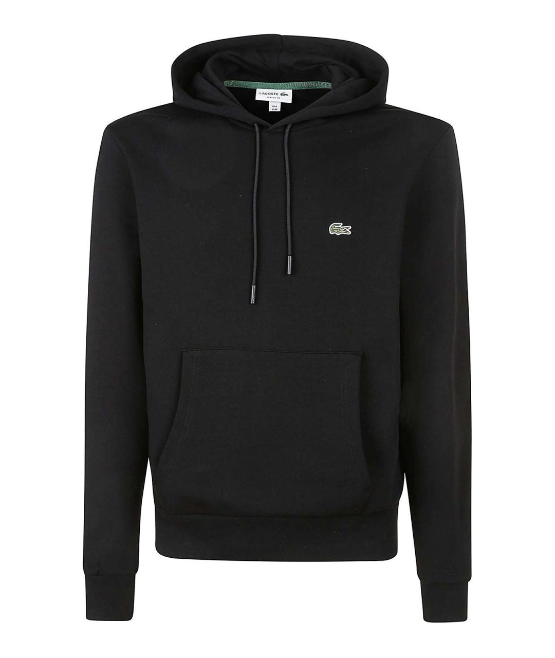 LACOSTE Черный хлопковый джемпер / свитер, фото 1