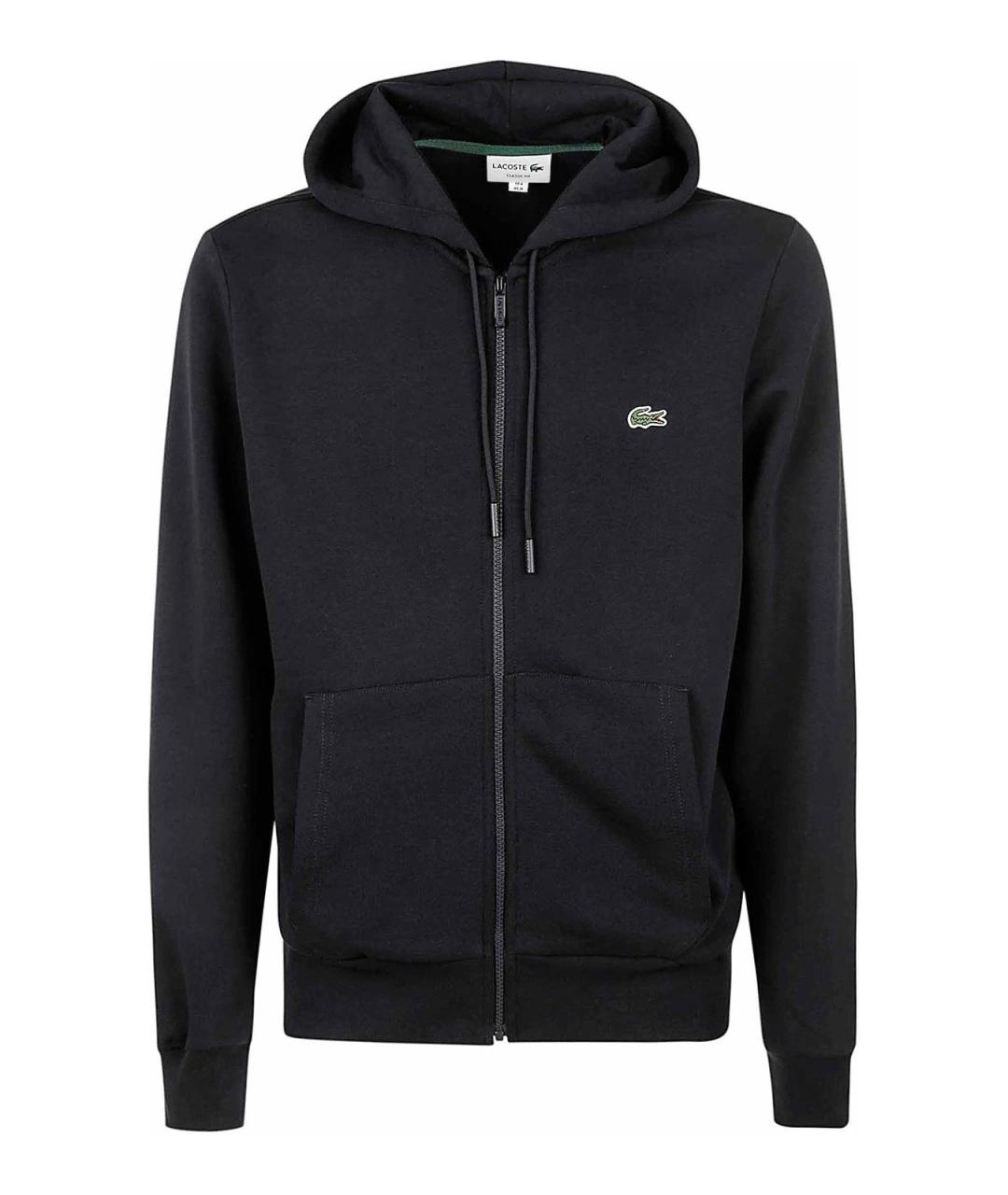LACOSTE Черный хлопковый джемпер / свитер, фото 1