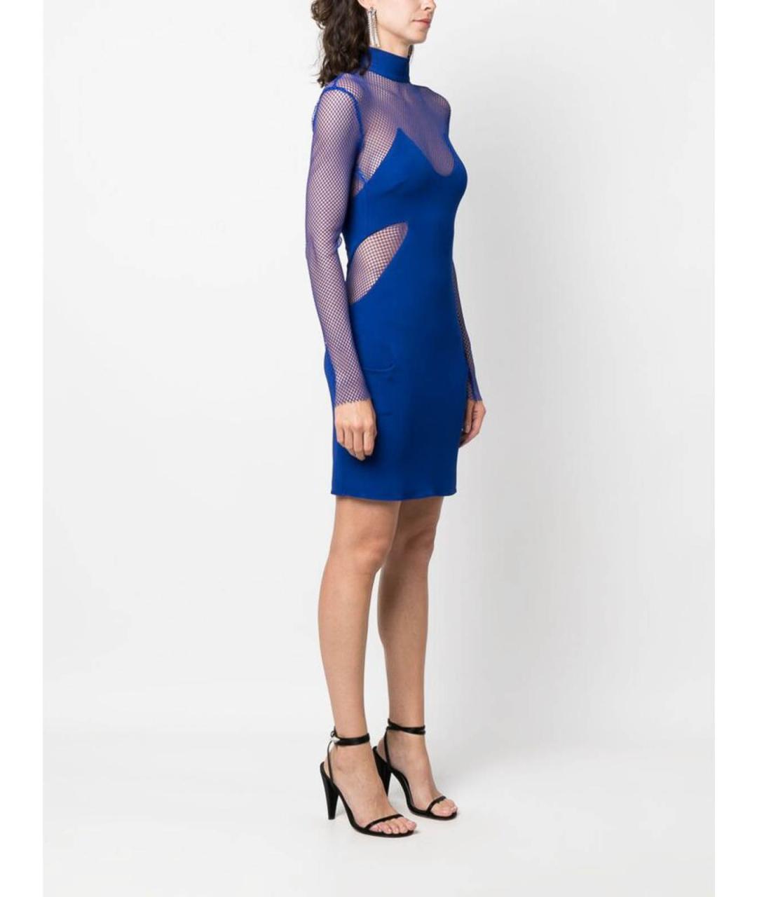 TOM FORD Синее полиамидовое коктейльное платье, фото 2