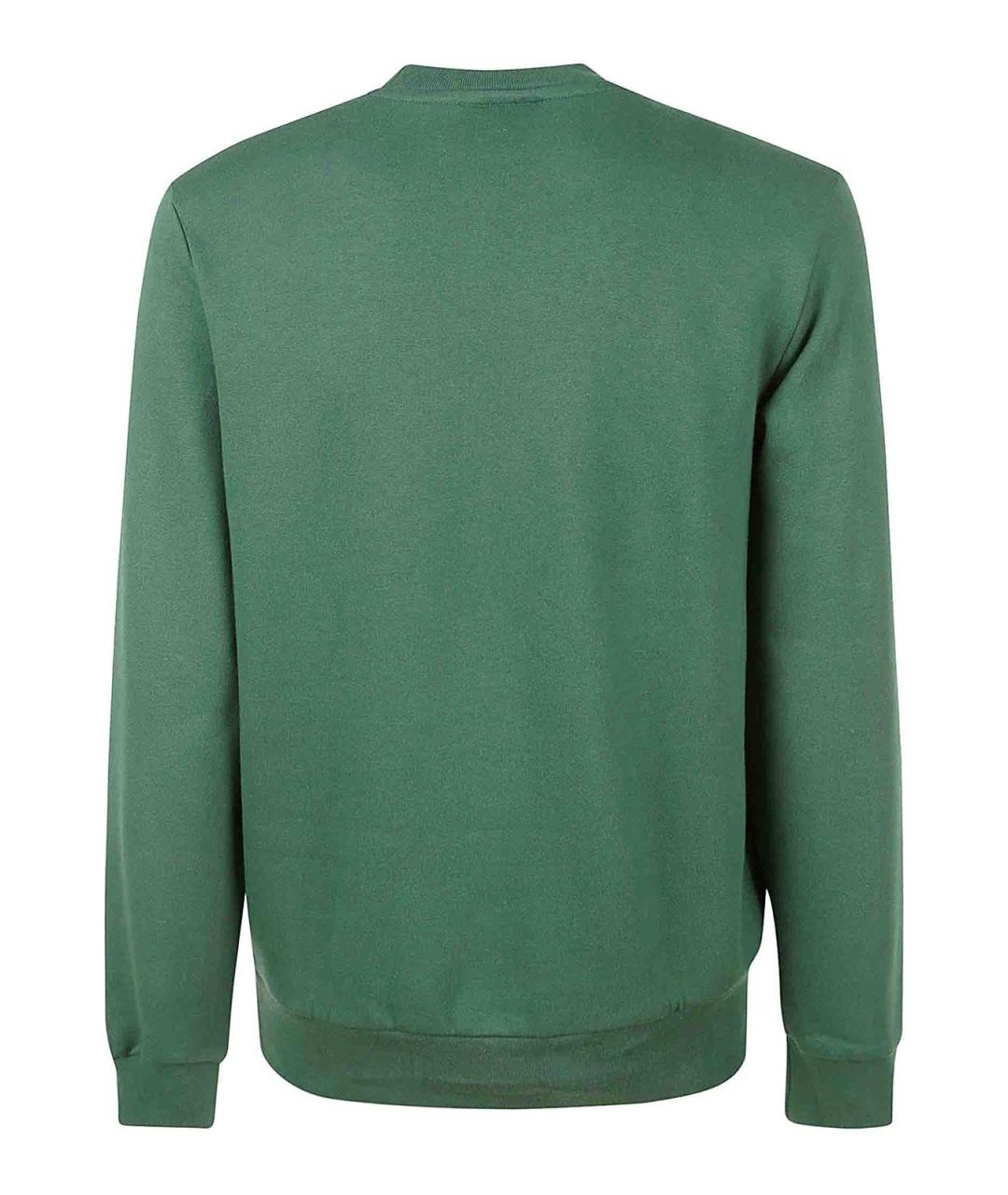 LACOSTE Зеленый хлопковый джемпер / свитер, фото 2