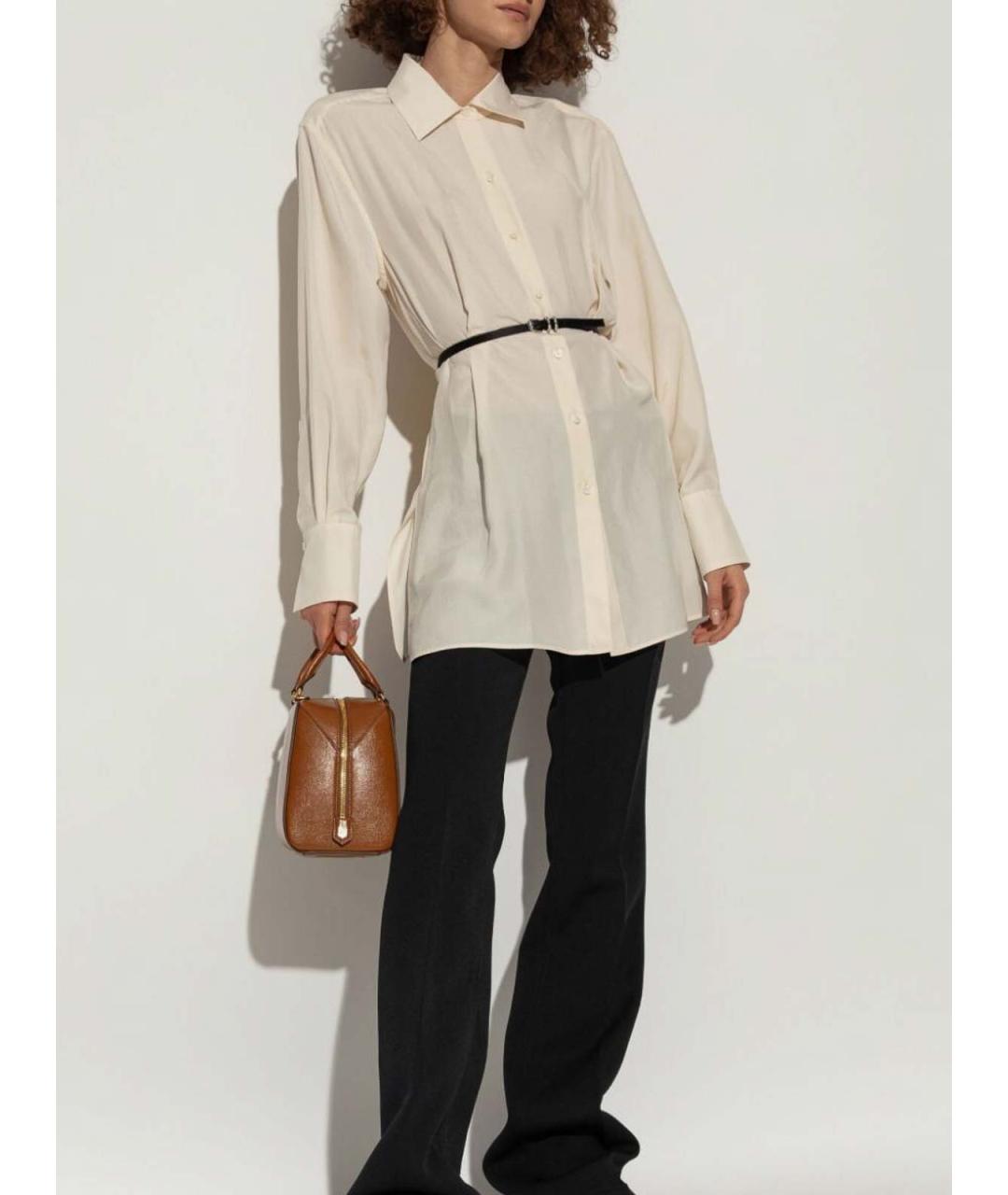 GIVENCHY Бежевая шелковая рубашка, фото 2