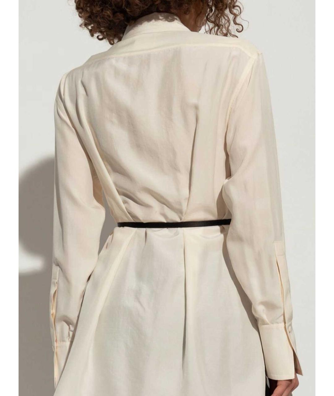 GIVENCHY Бежевая шелковая рубашка, фото 5
