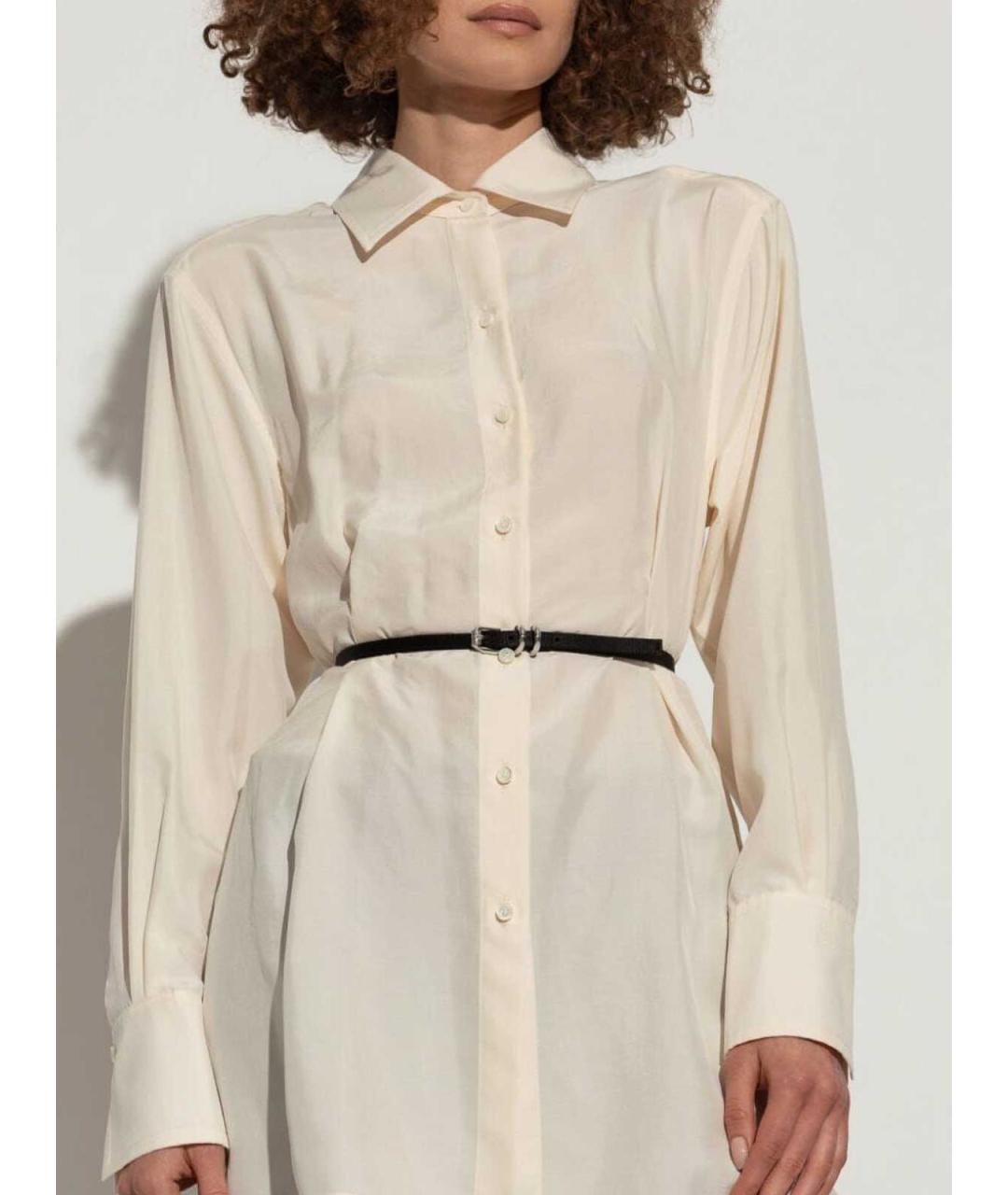 GIVENCHY Бежевая шелковая рубашка, фото 4