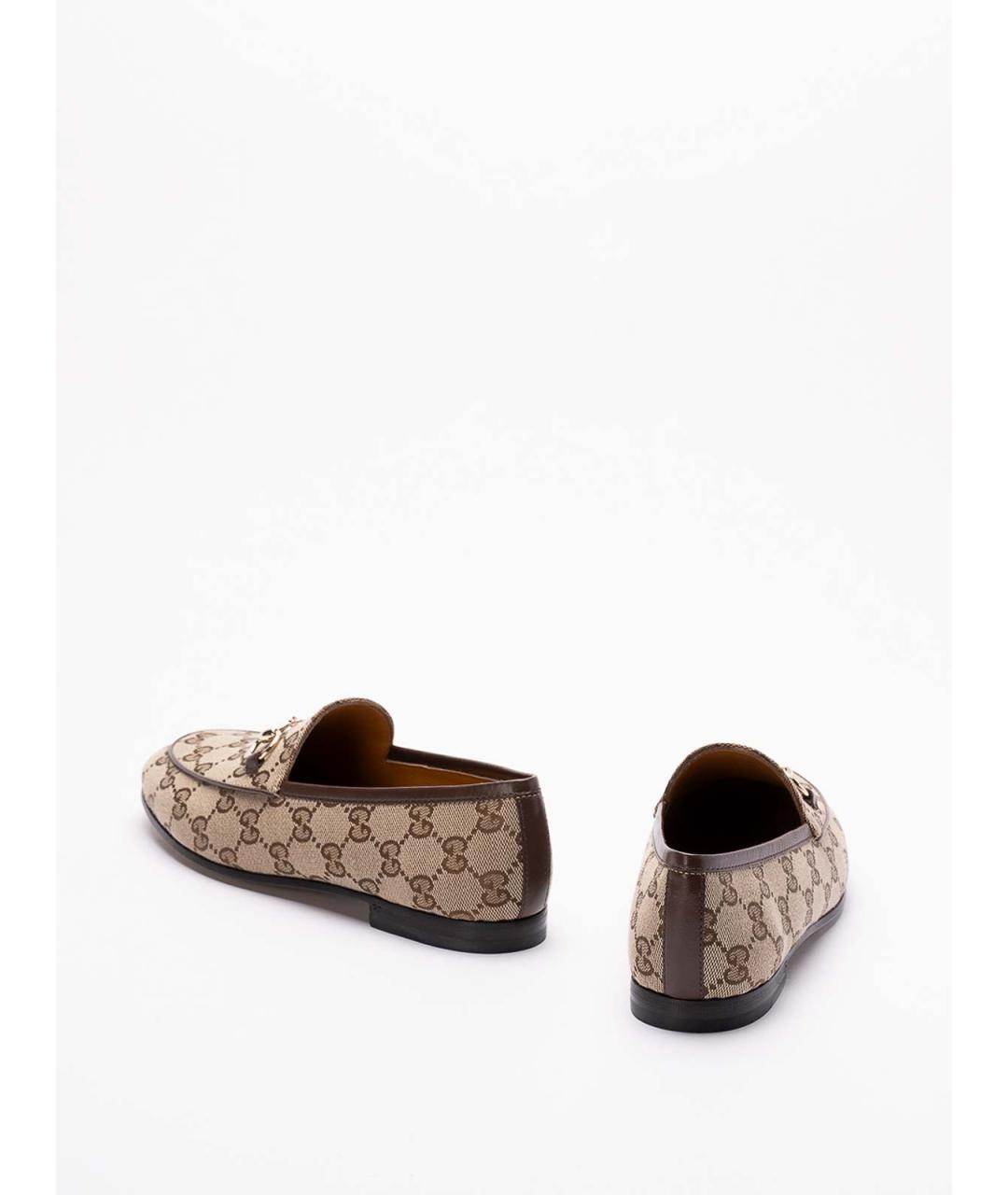 GUCCI Бежевые лоферы, фото 3