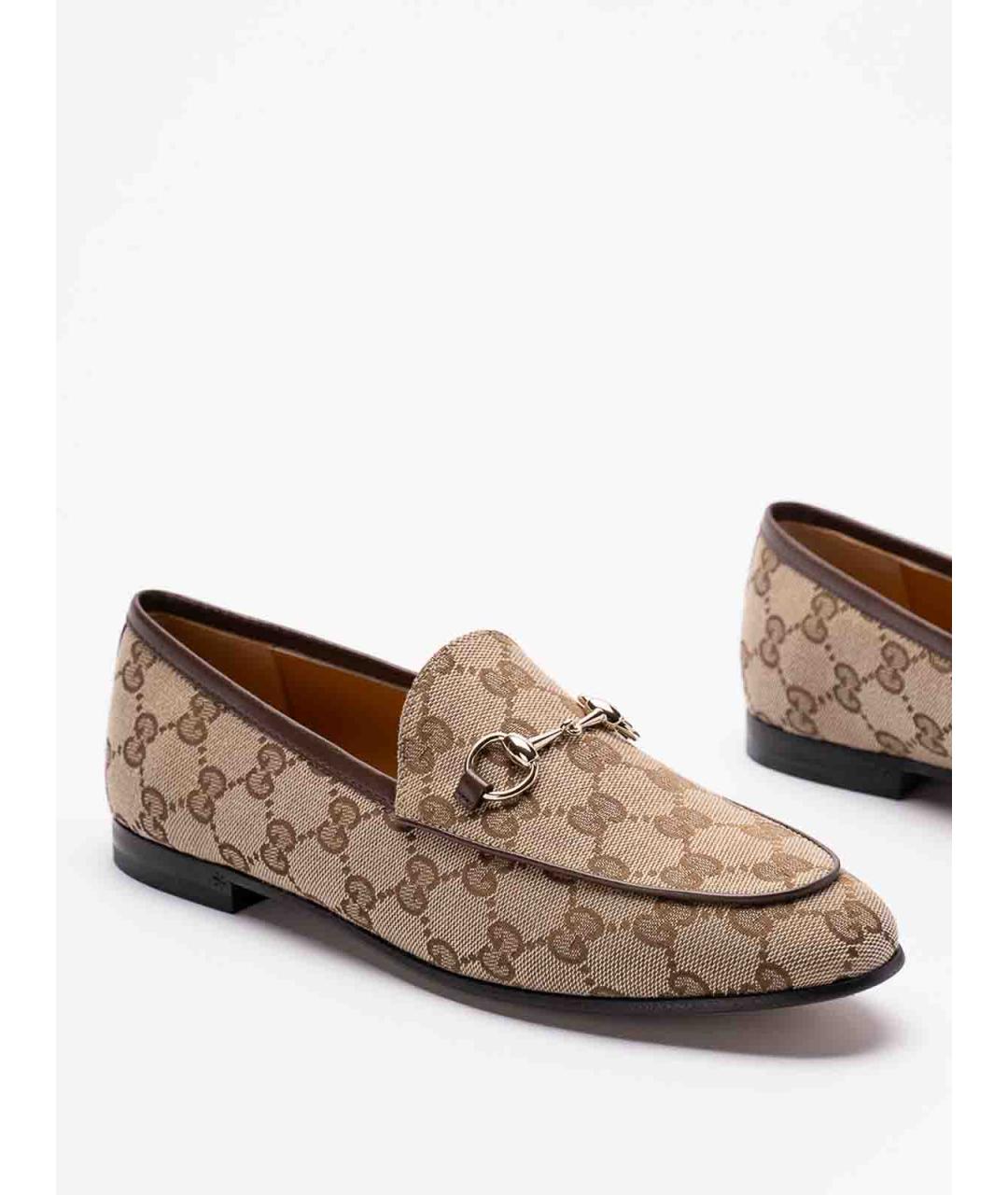 GUCCI Бежевые лоферы, фото 5